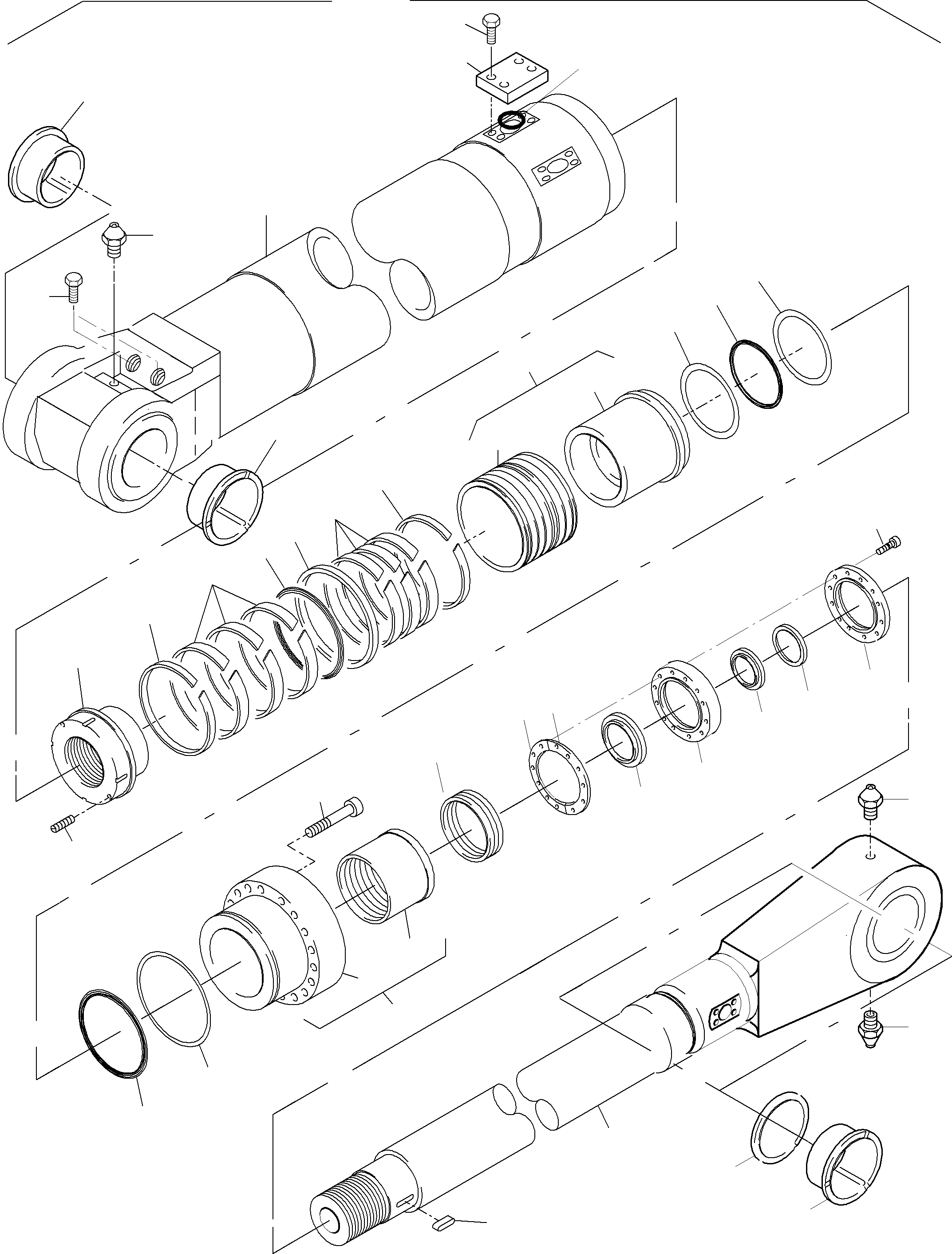 Seal kit - piston rod cpl. 798 720 73 KOMATSU