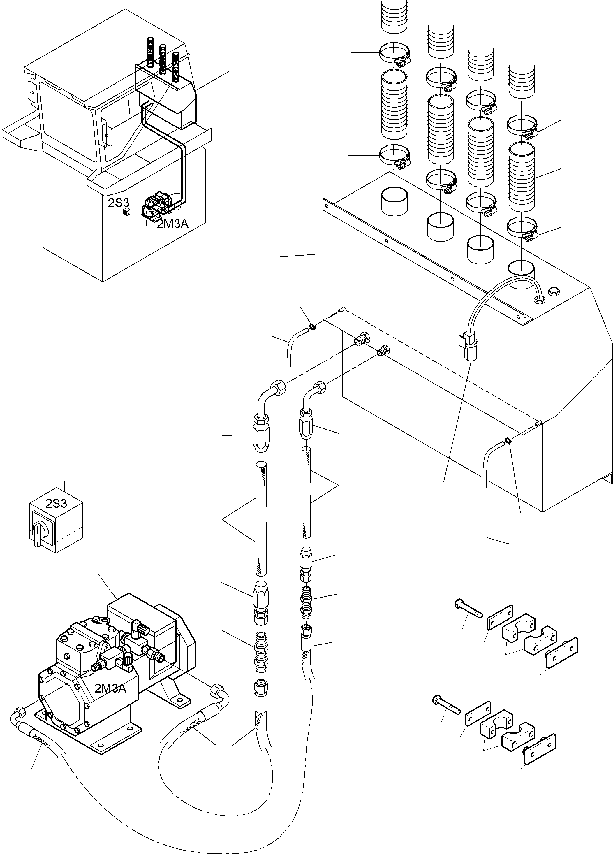 Switch 20A 3-pol. 797 767 73 KOMATSU