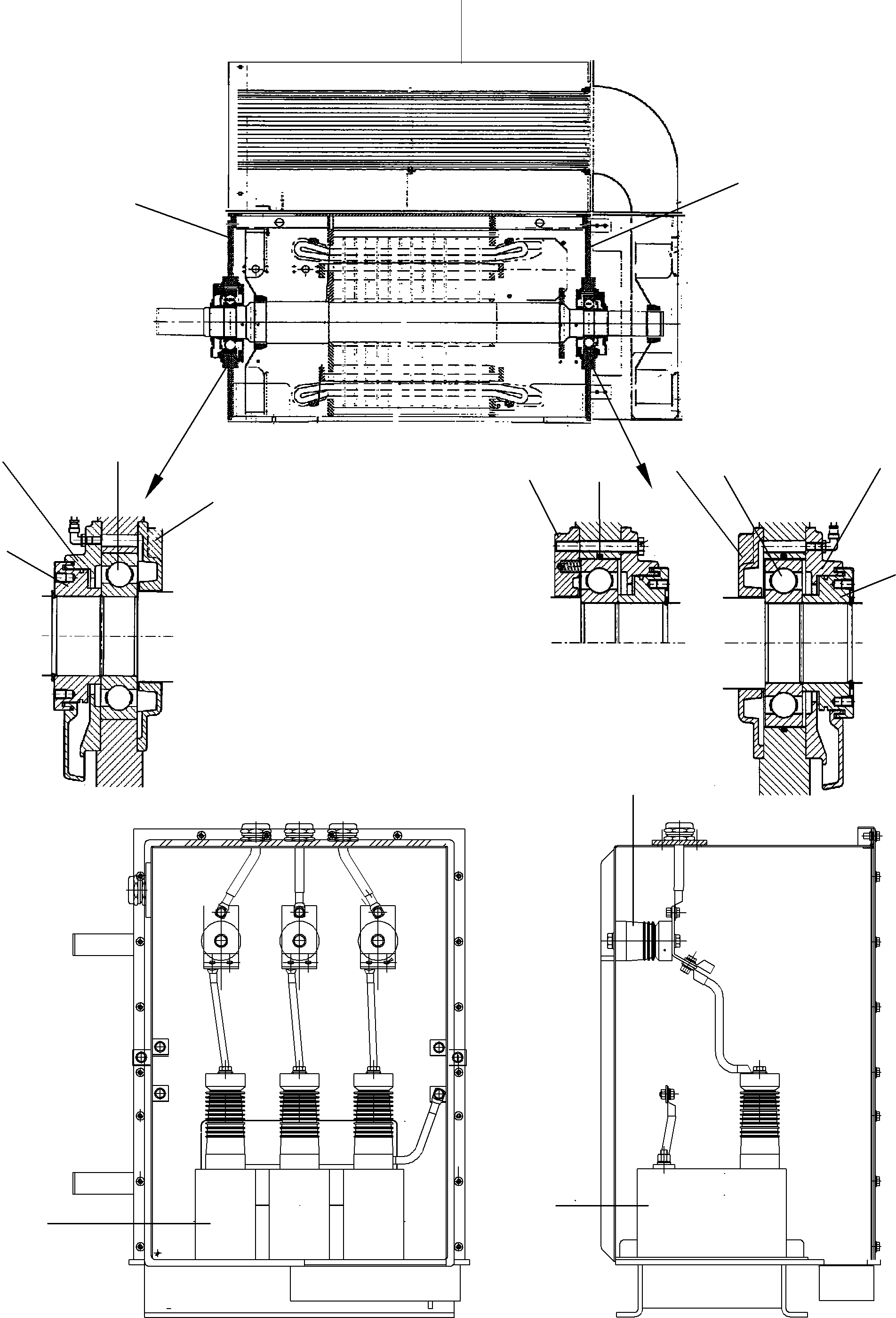 Electric motor 929 604 40 KOMATSU