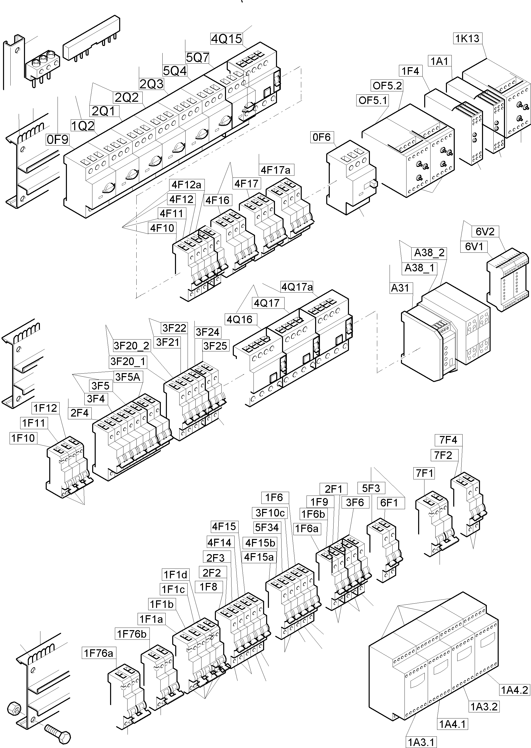 Power switch 0,14-0,2A 792 832 73 KOMATSU