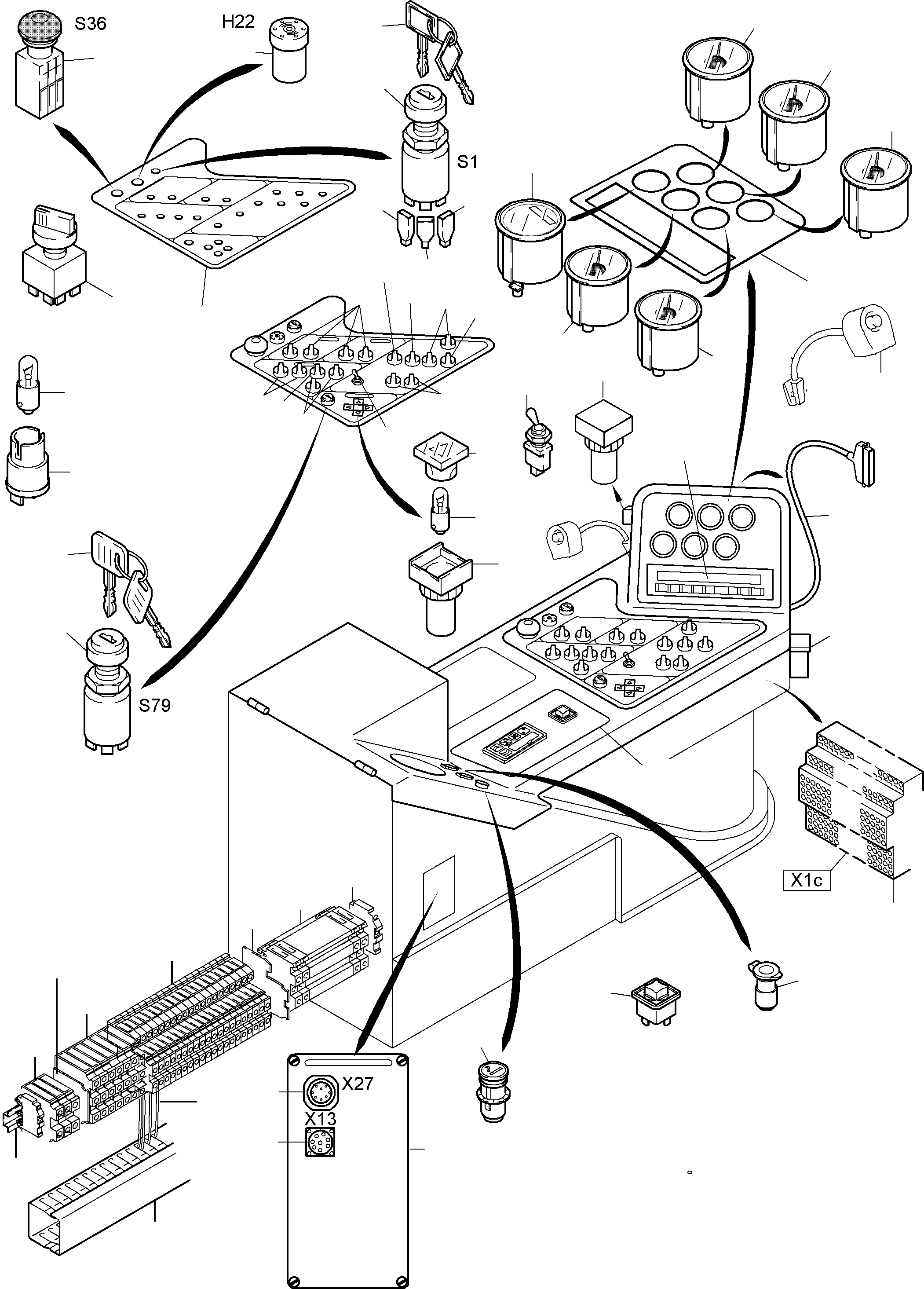 Display 892 085 40 KOMATSU