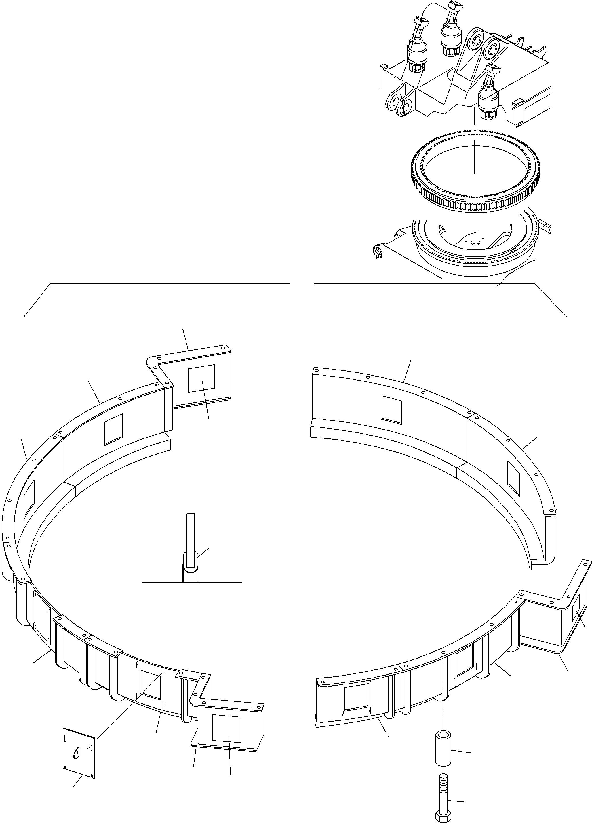 Сегмент 954 708 40 KOMATSU