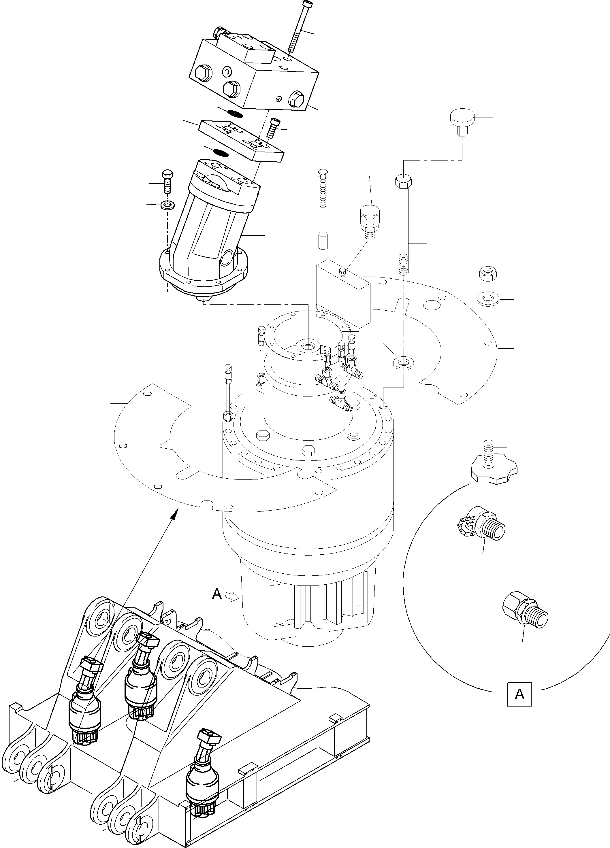 Cover plate rh. 954 458 40 KOMATSU