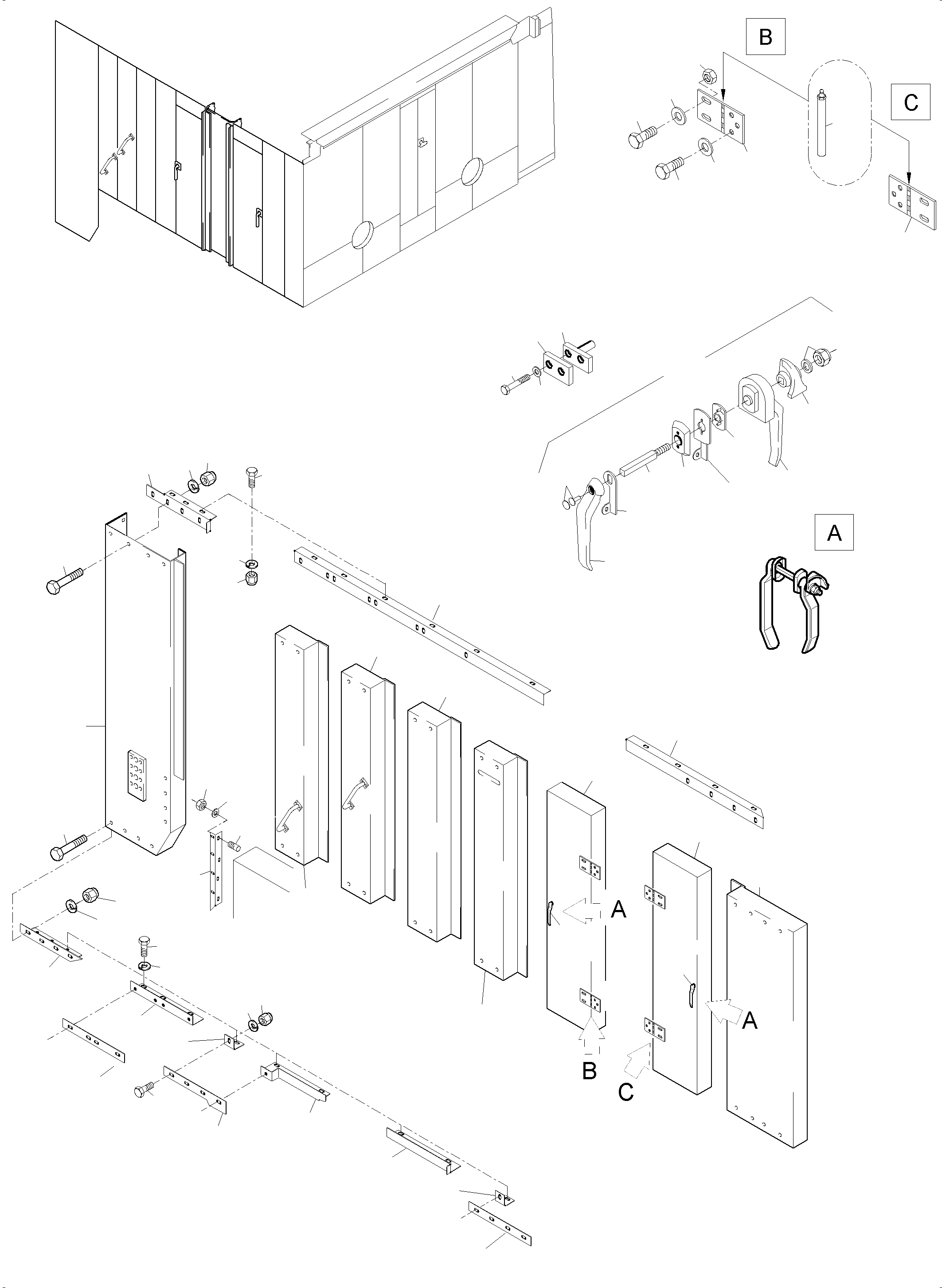 Sheet metal 954 830 40 KOMATSU