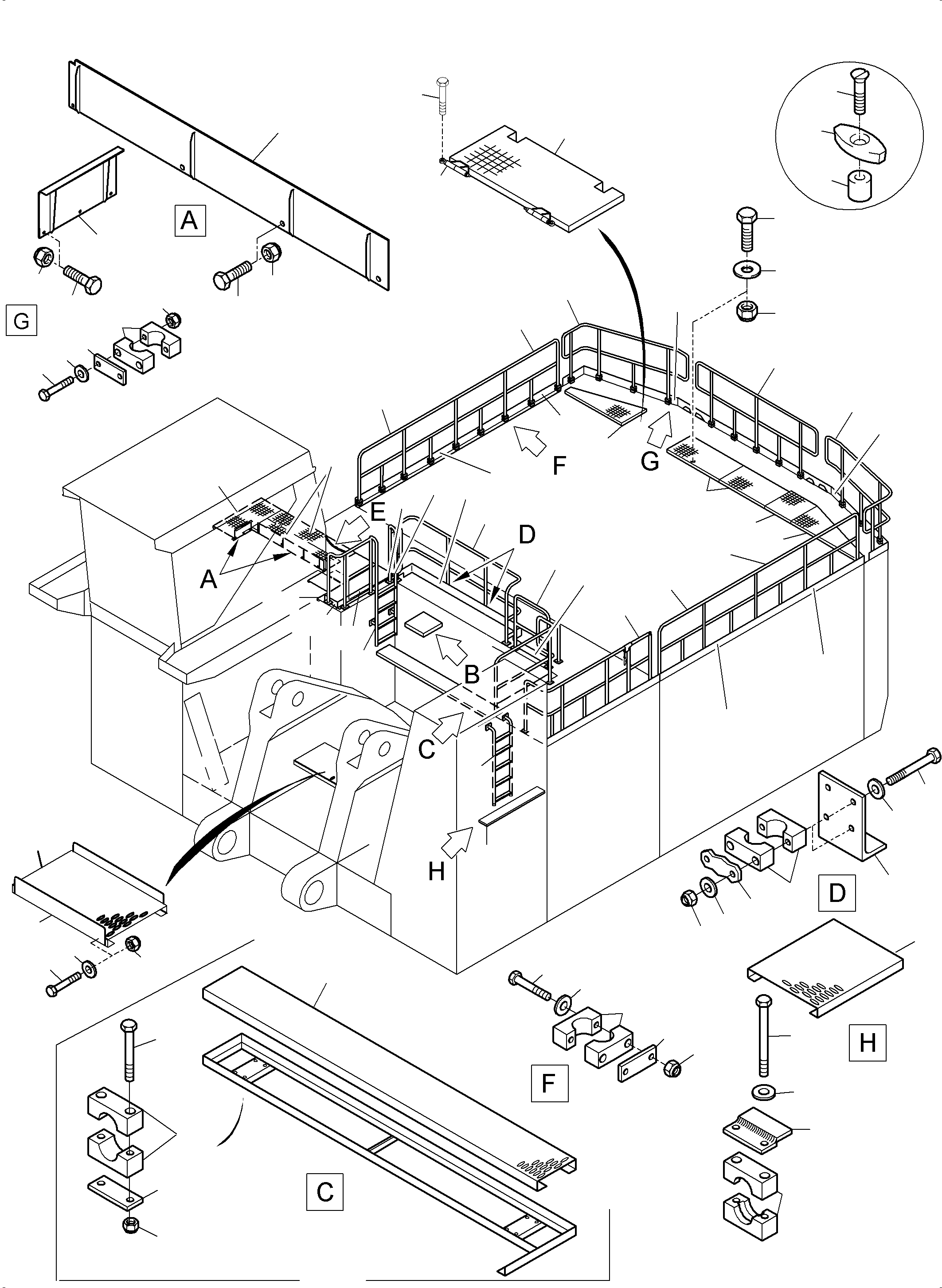 Escape hatch 393 957 40 KOMATSU