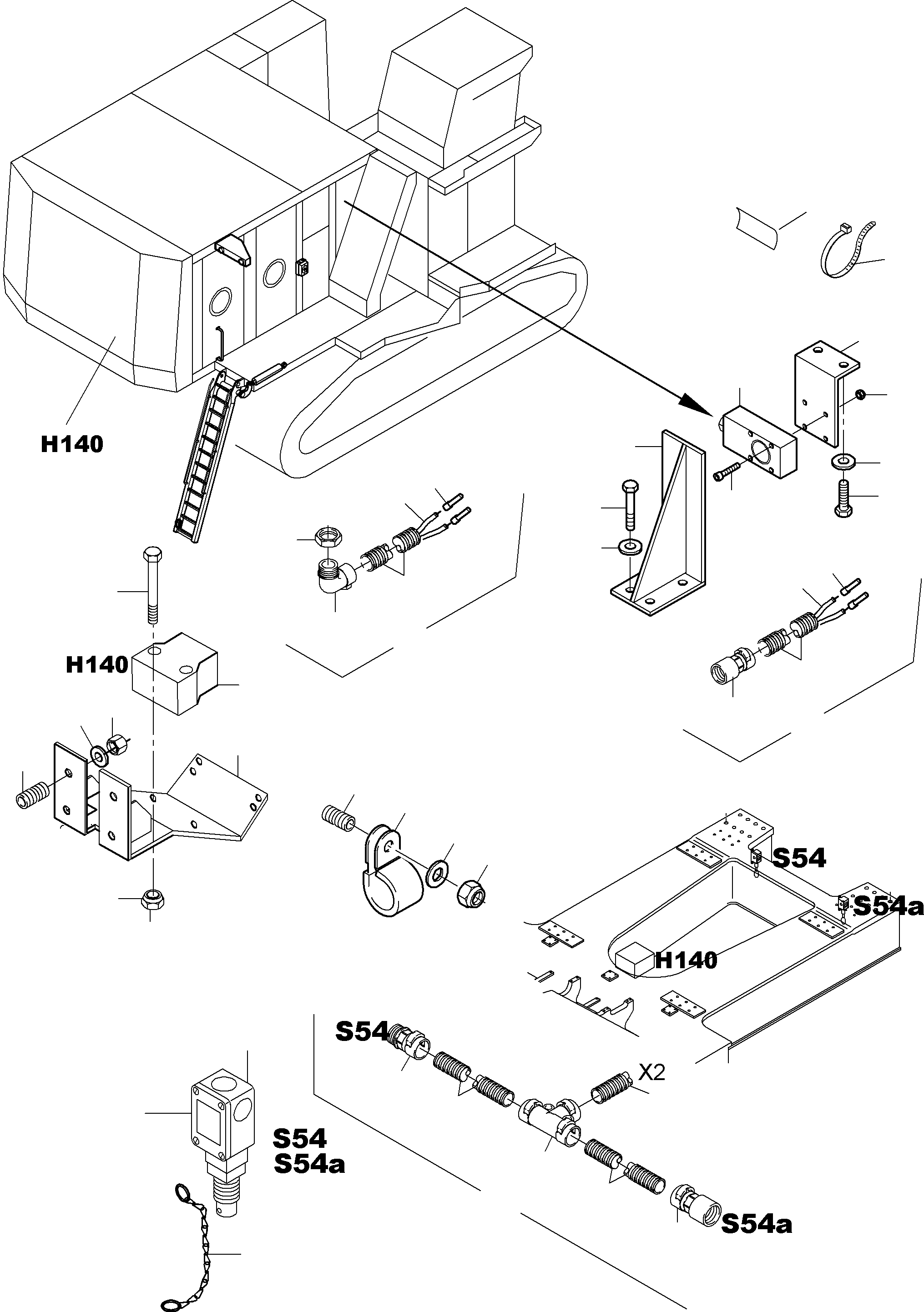 Фиксатор 954 960 40 KOMATSU