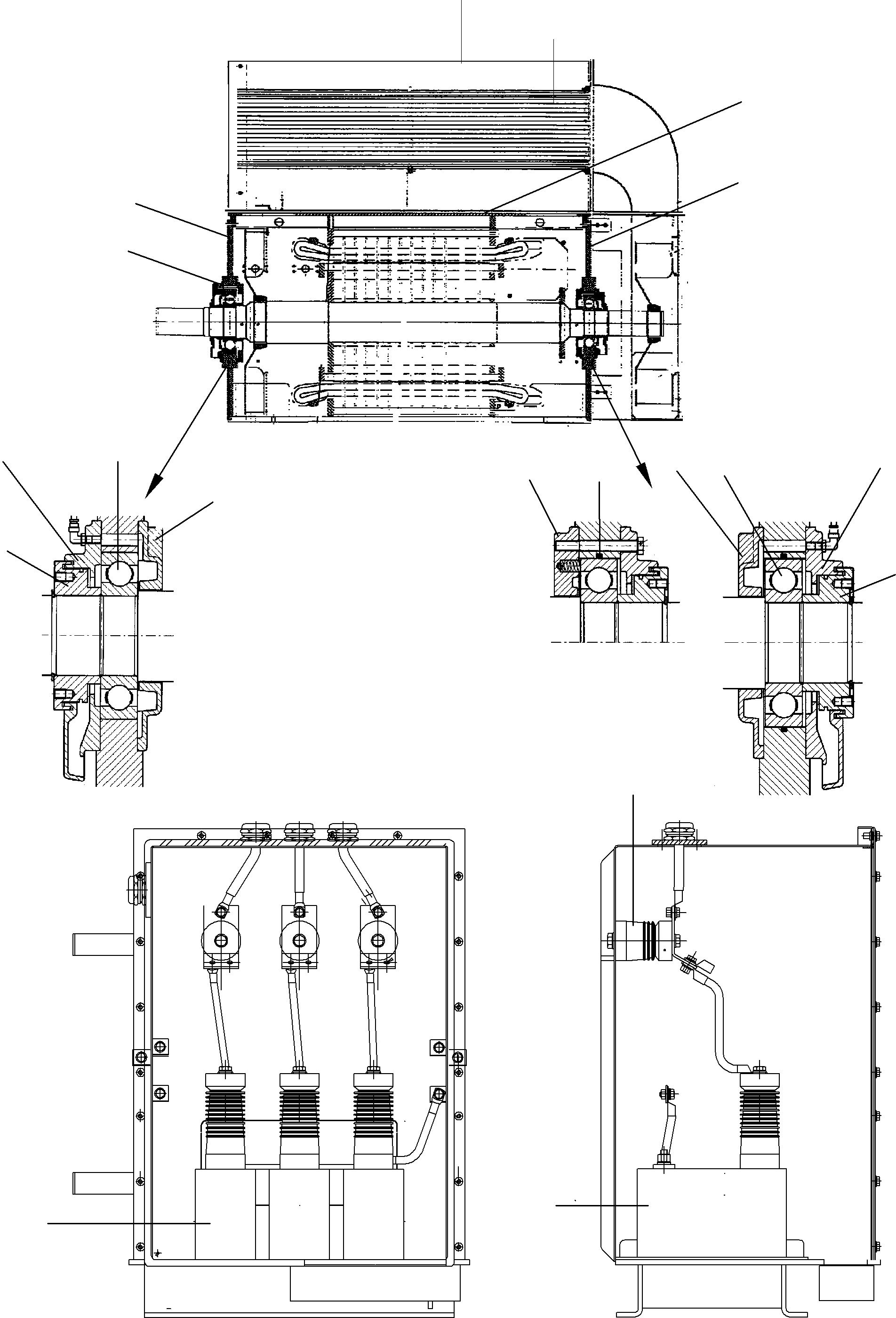 Electric motor 927 010 40 KOMATSU
