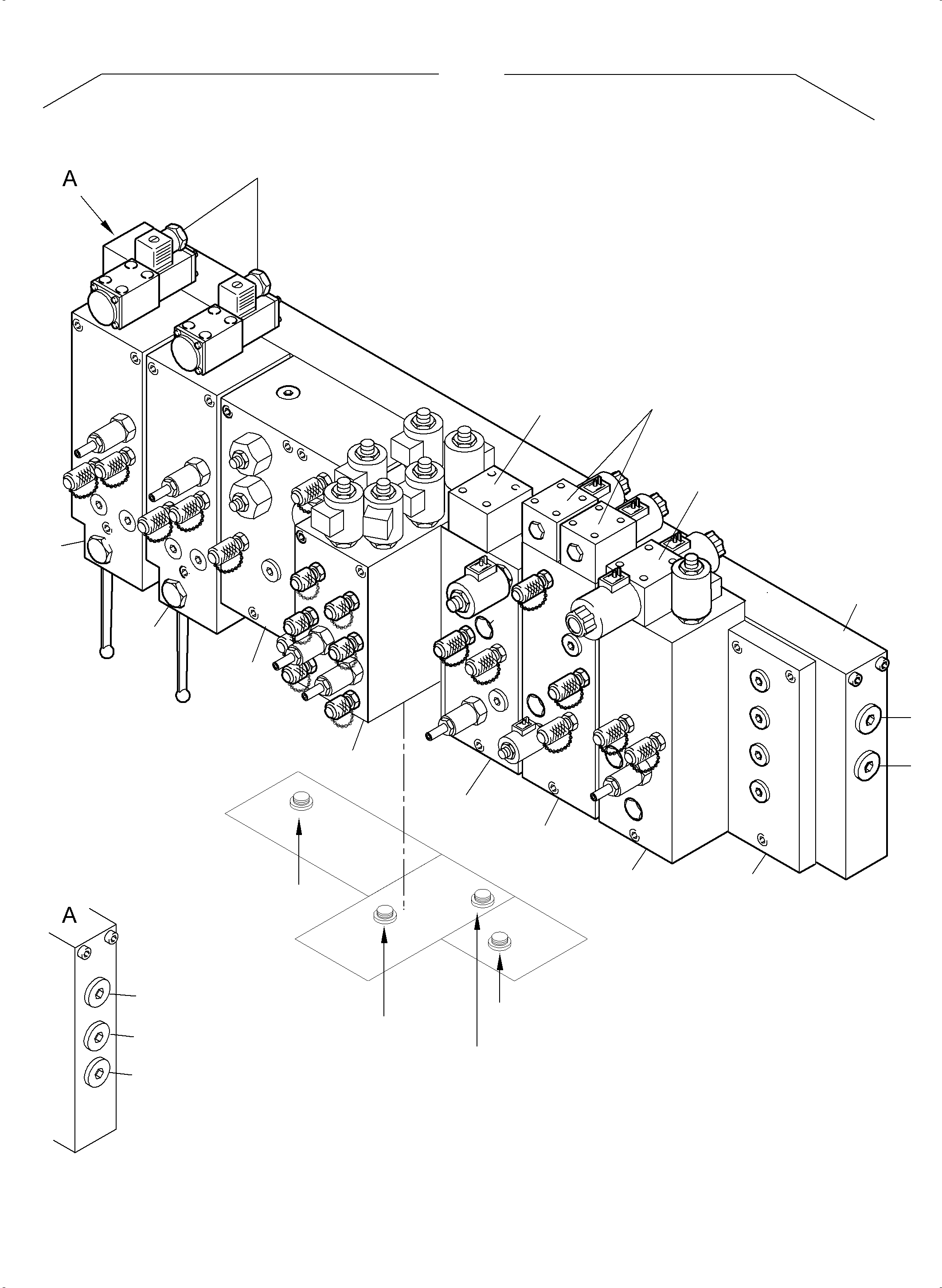 Cartridge block 943 866 40 KOMATSU