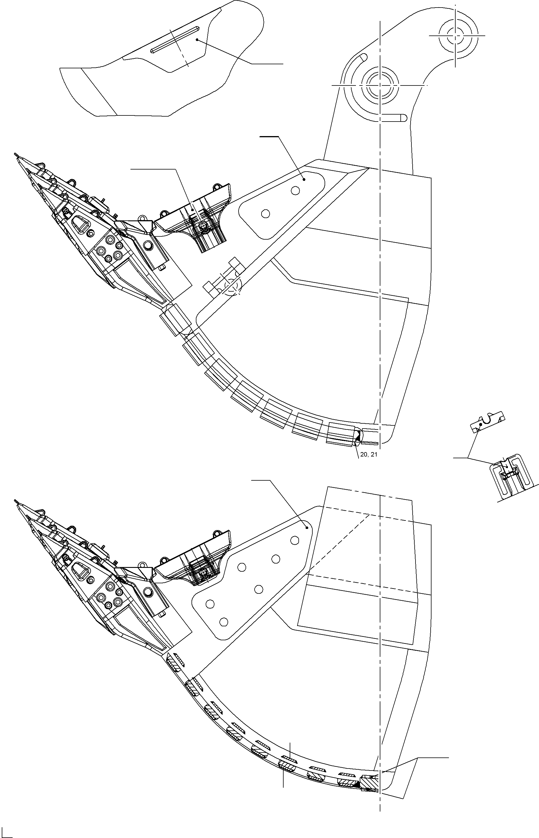 Wing shroud 950 262 40 KOMATSU