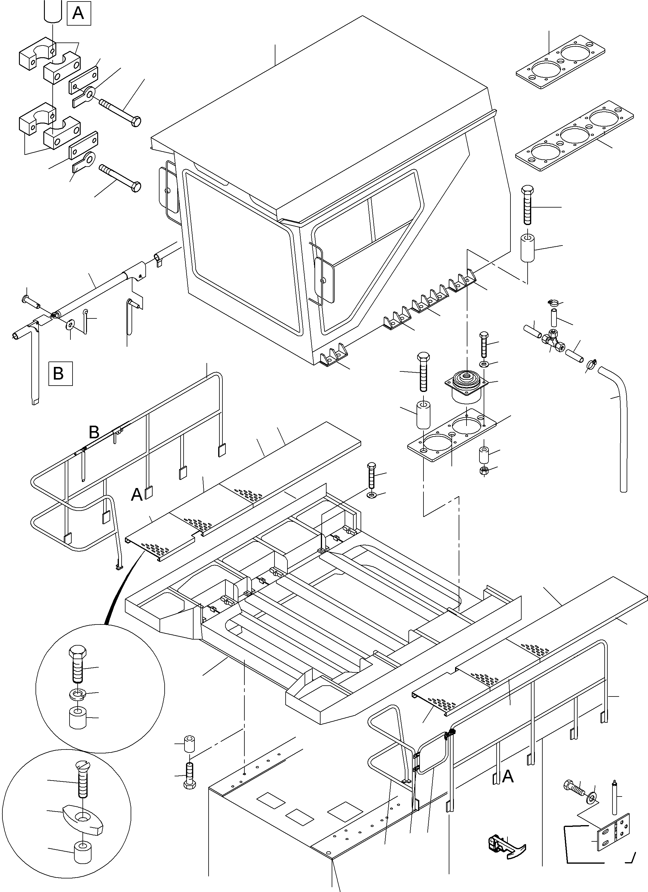 Rail door 958 150 40 KOMATSU
