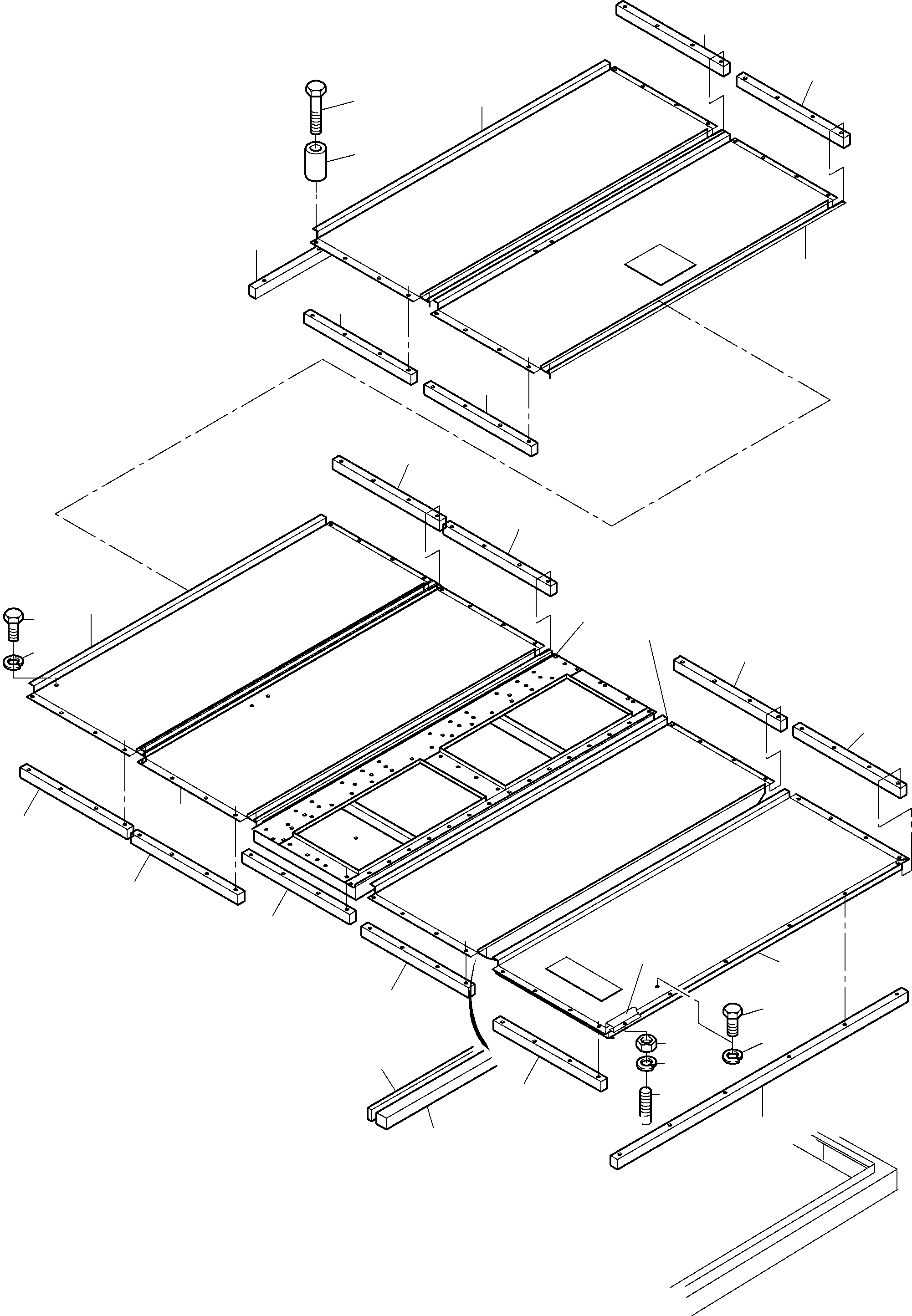 Roof element 962 093 40 KOMATSU