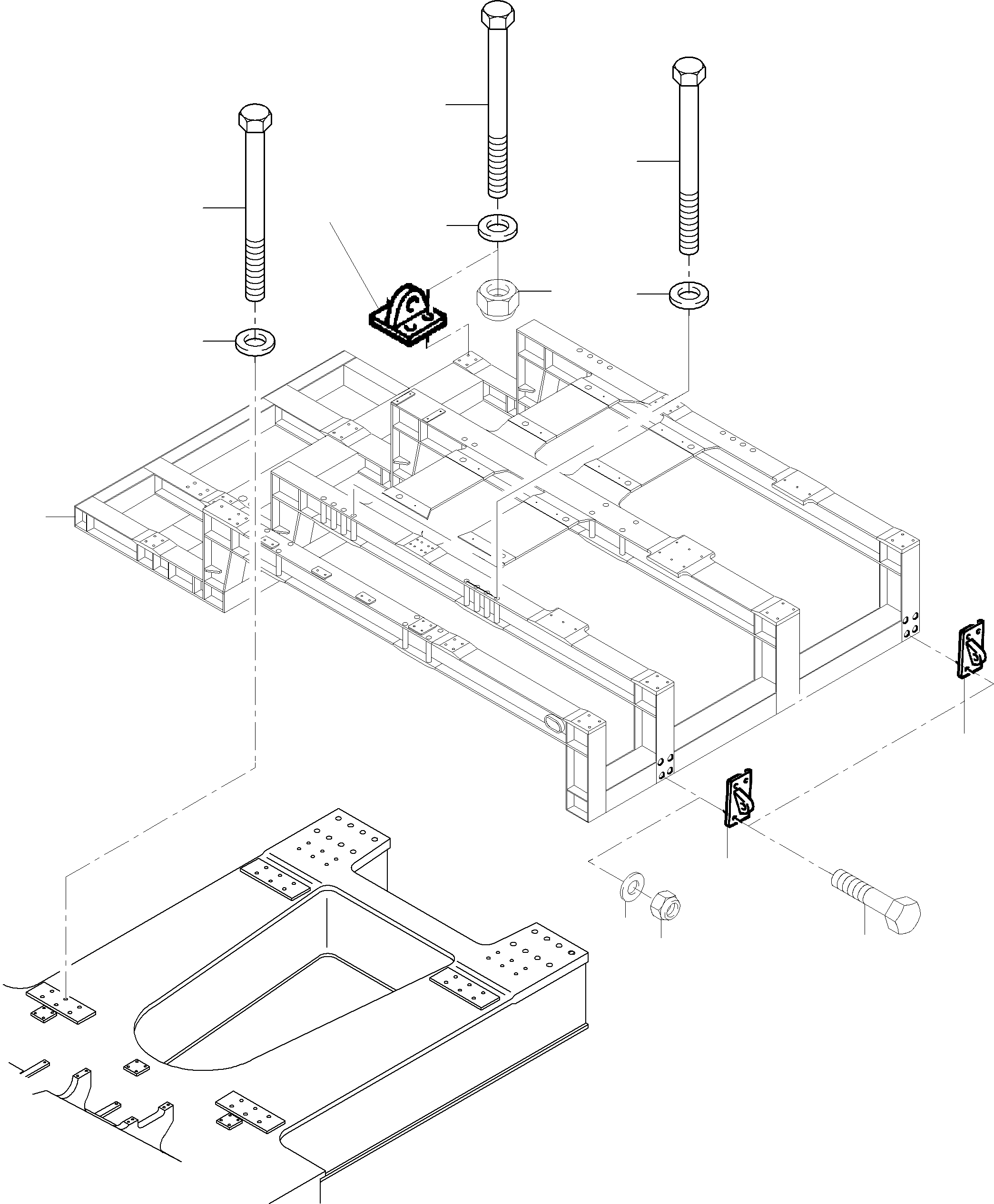 Power frame 949 441 40 KOMATSU