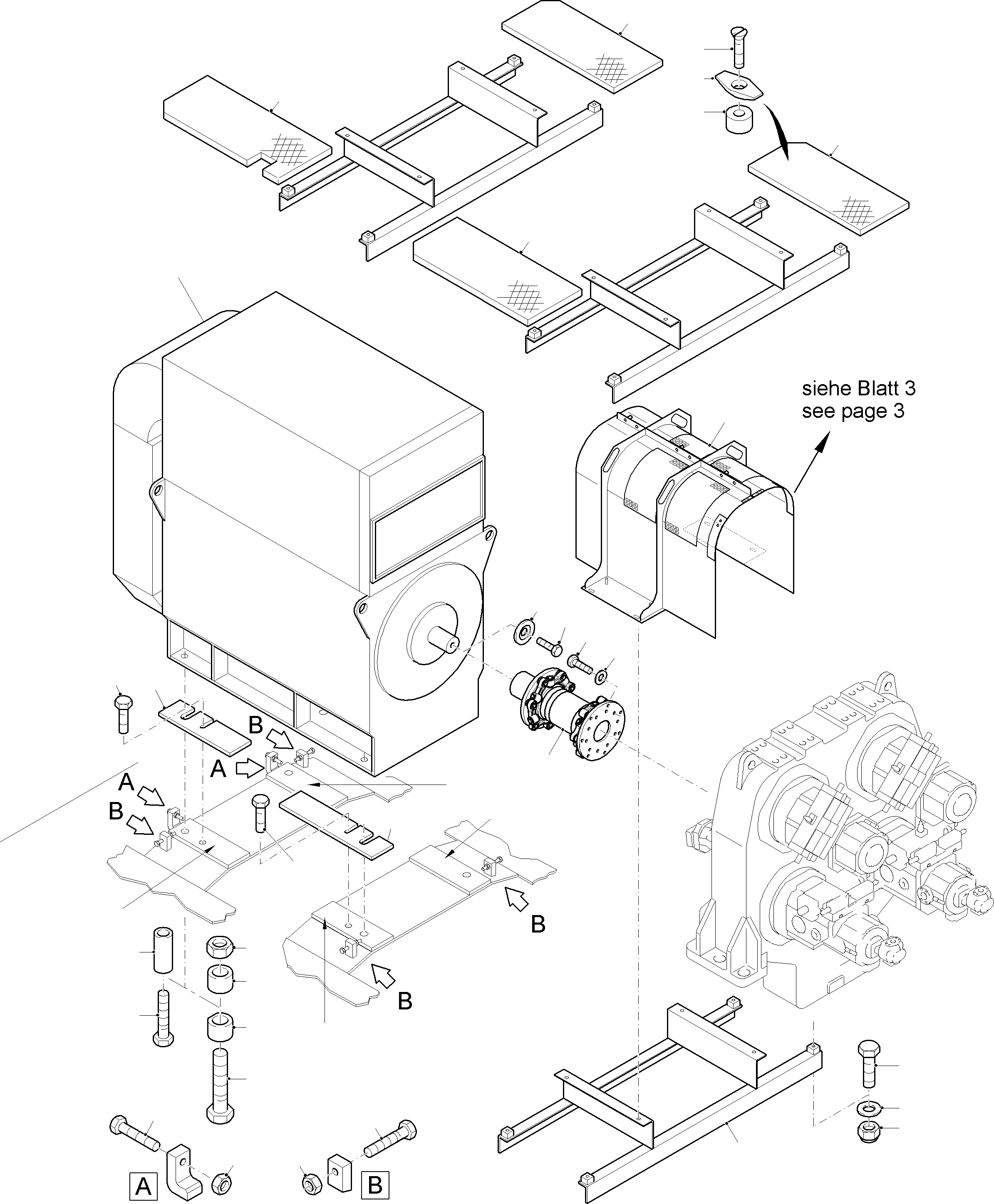 Plate 2X22X580 997 709 40 KOMATSU