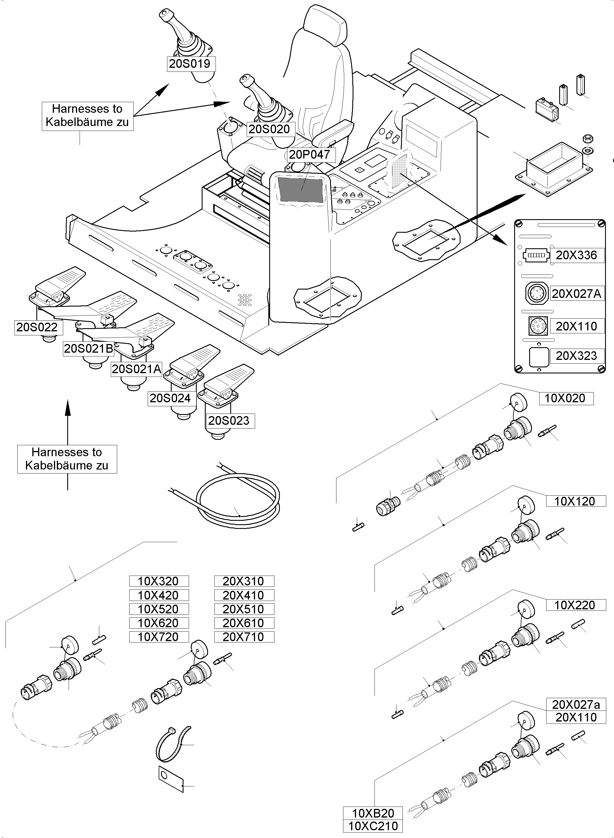 Кабель - Service plug assy 20X336 960 602 40 KOMATSU