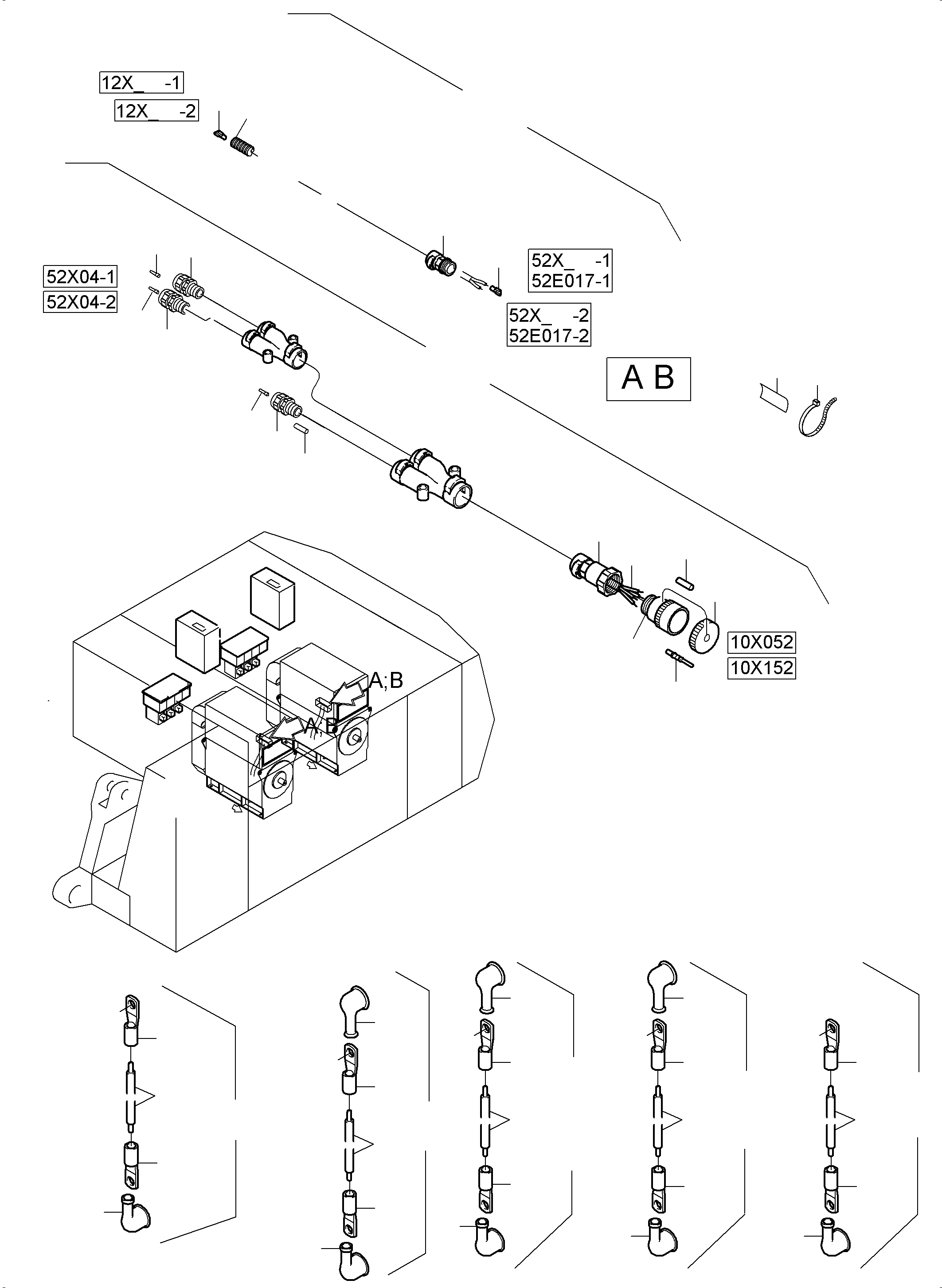 Ground cable Capacitor-Base 960 679 40 KOMATSU