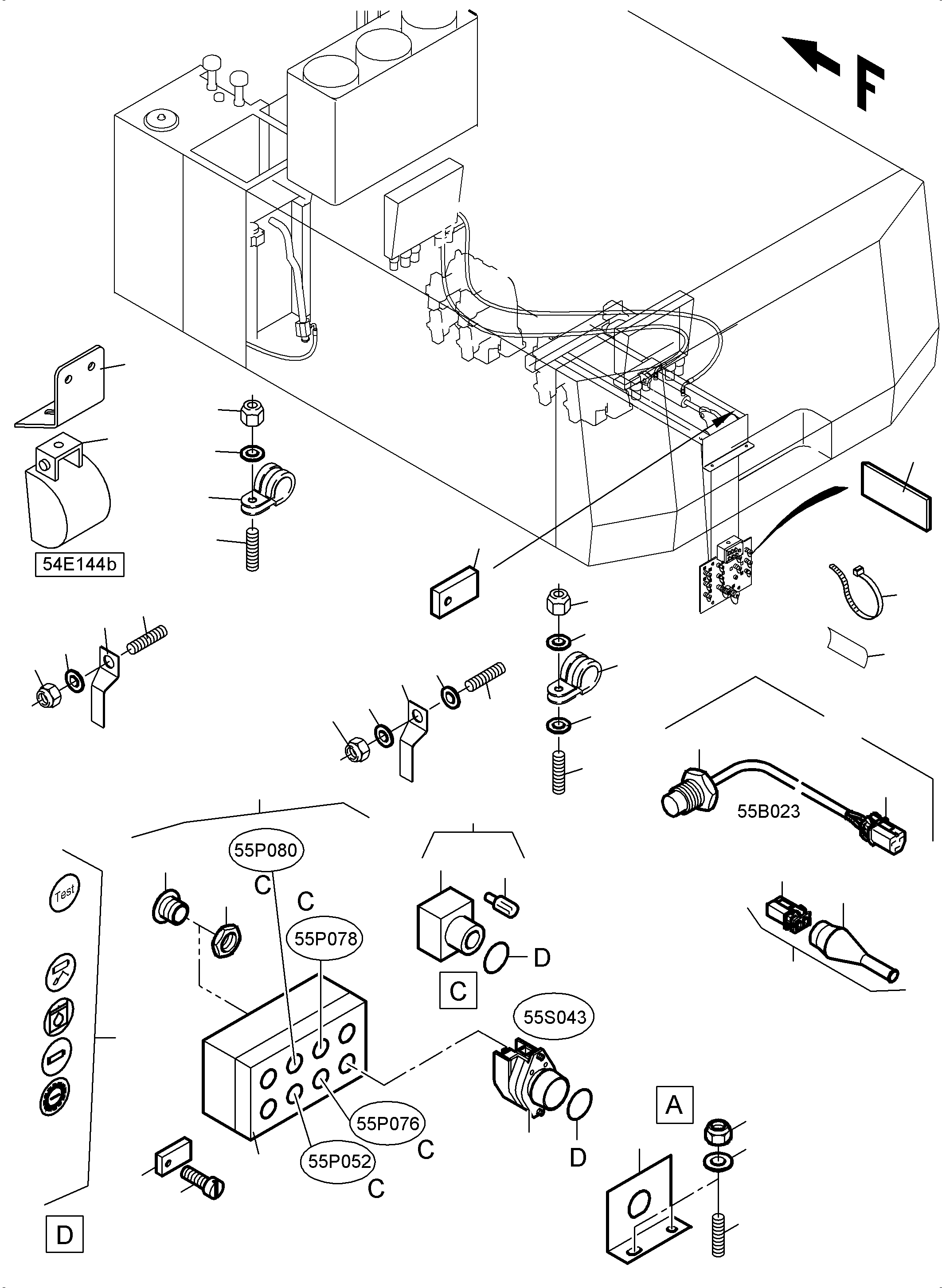 Switch assy. 992 709 40 KOMATSU