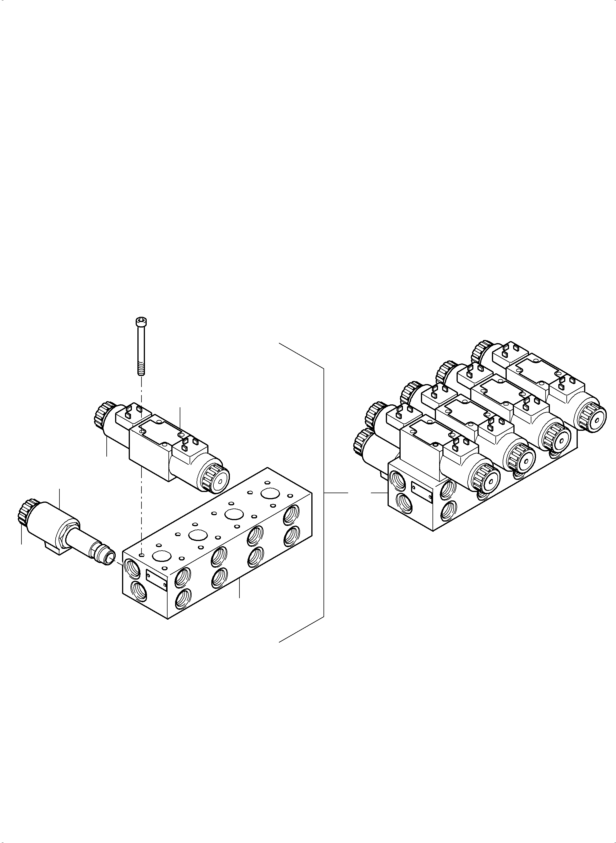 4-fold control plate consist. of fig nos. 41-48 999 489 40 KOMATSU