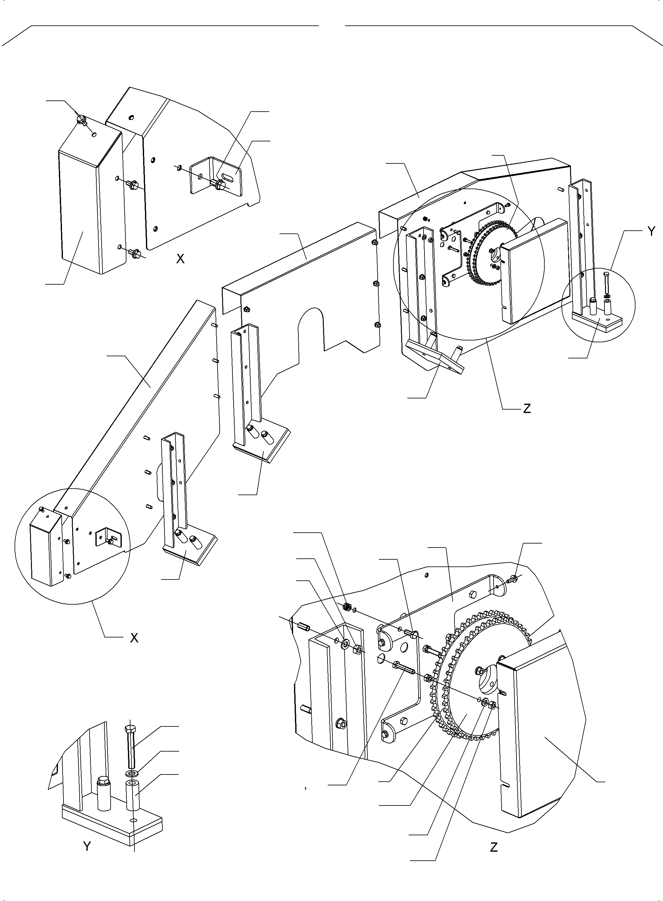 Replacement sprocket 790 908 73 KOMATSU