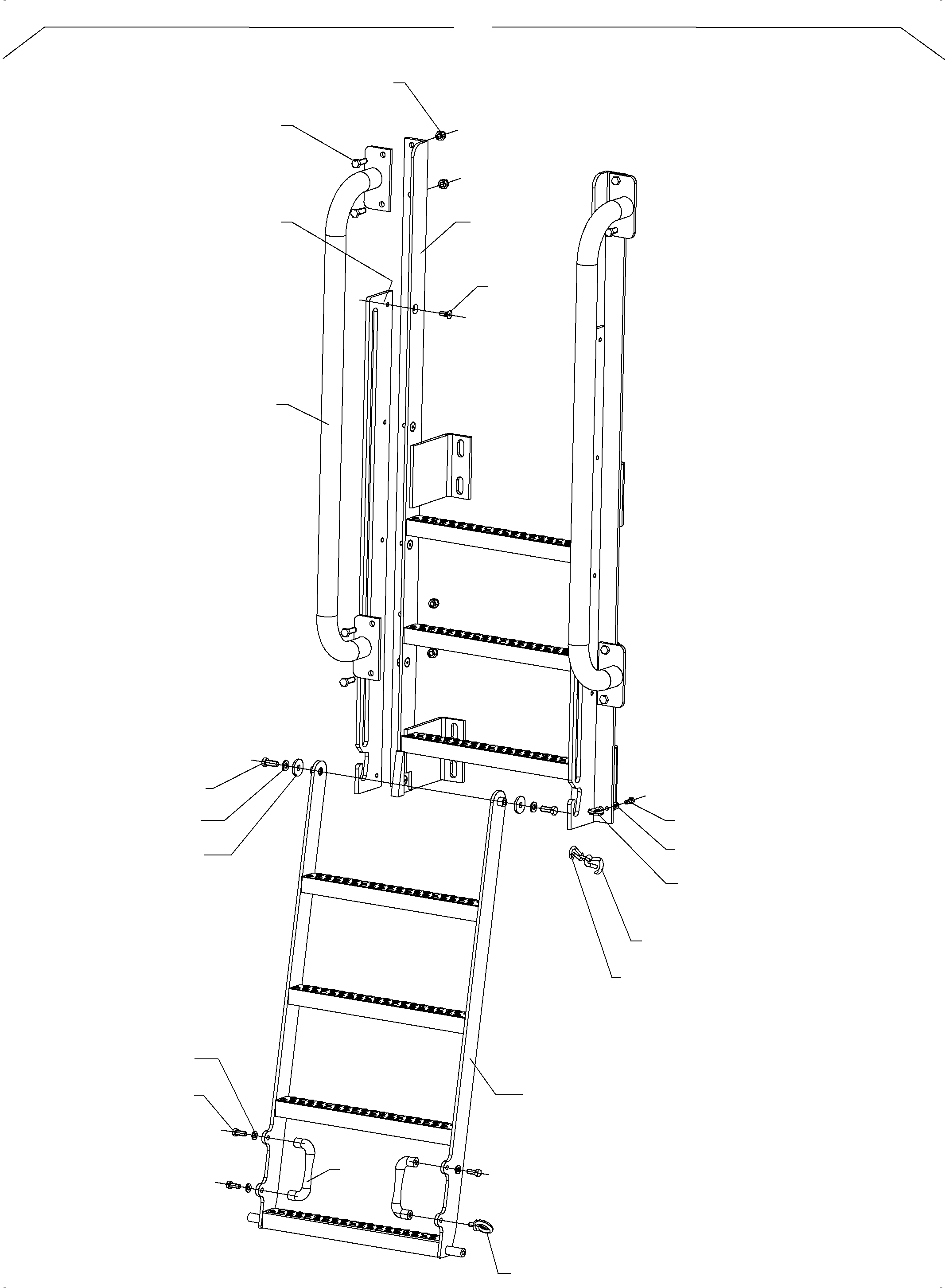 Ladder assy. 790 911 73 KOMATSU