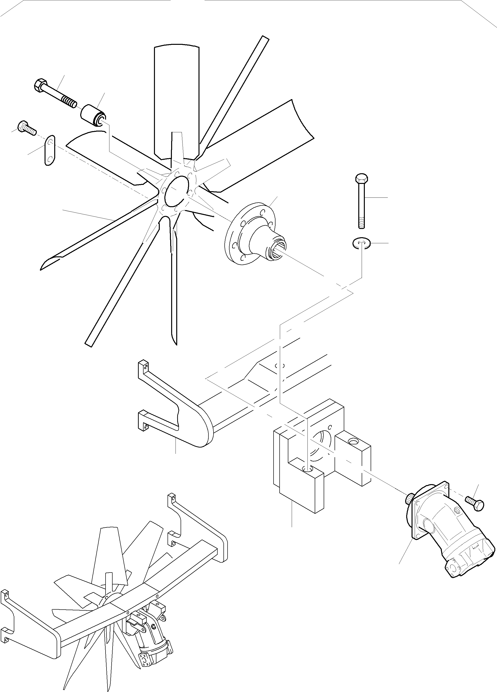 Fan crosshead 958 181 40 KOMATSU