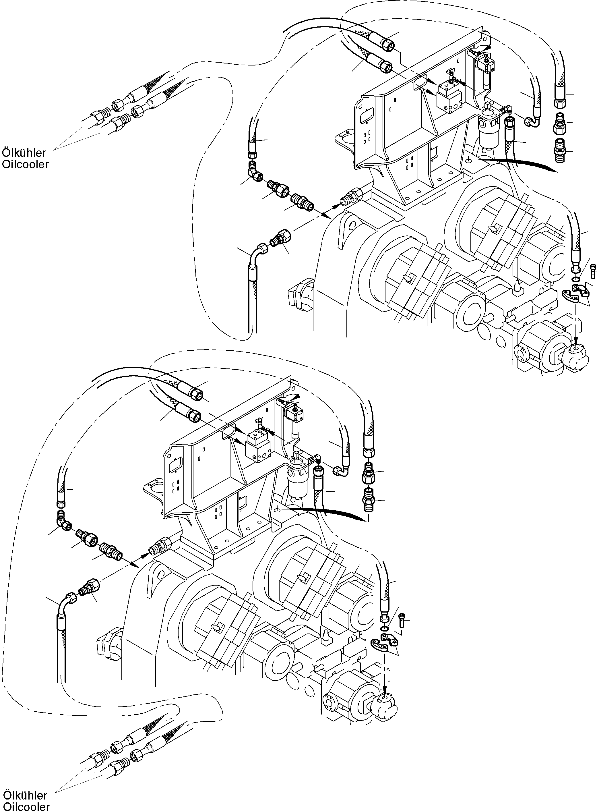 Hose assy. DN 25 518 892 98 KOMATSU