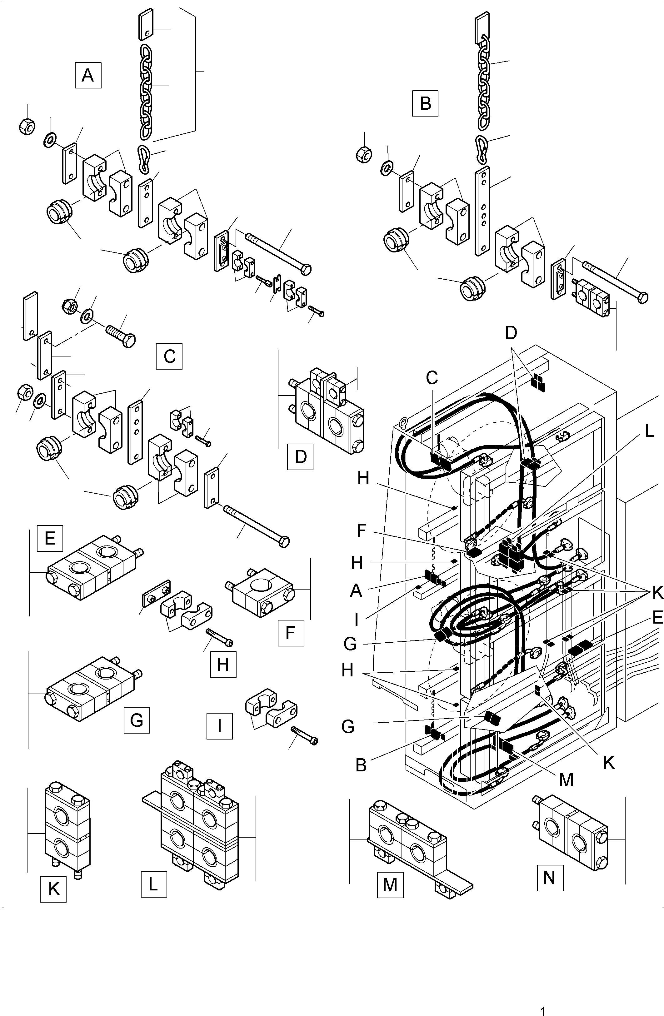 Cover plate assy. 960 092 40 KOMATSU