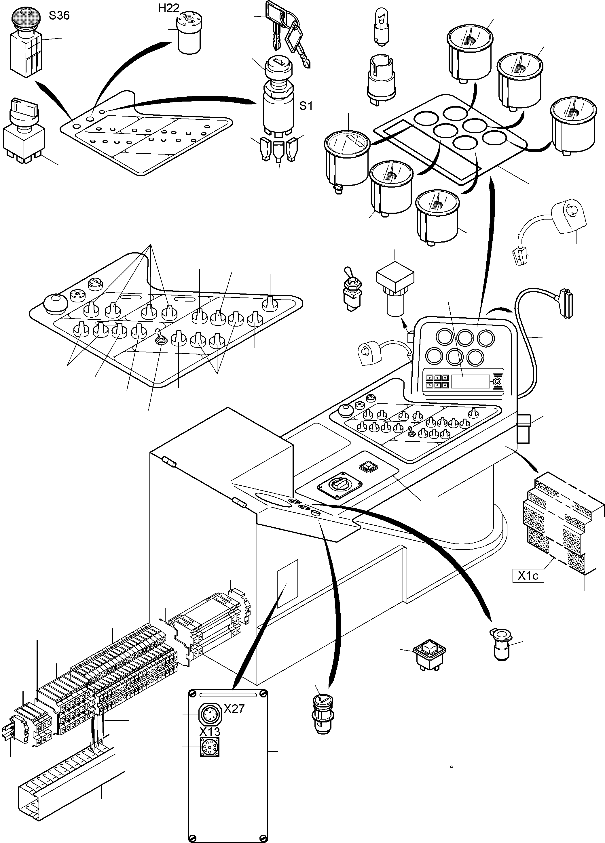 Display 957 562 40 KOMATSU