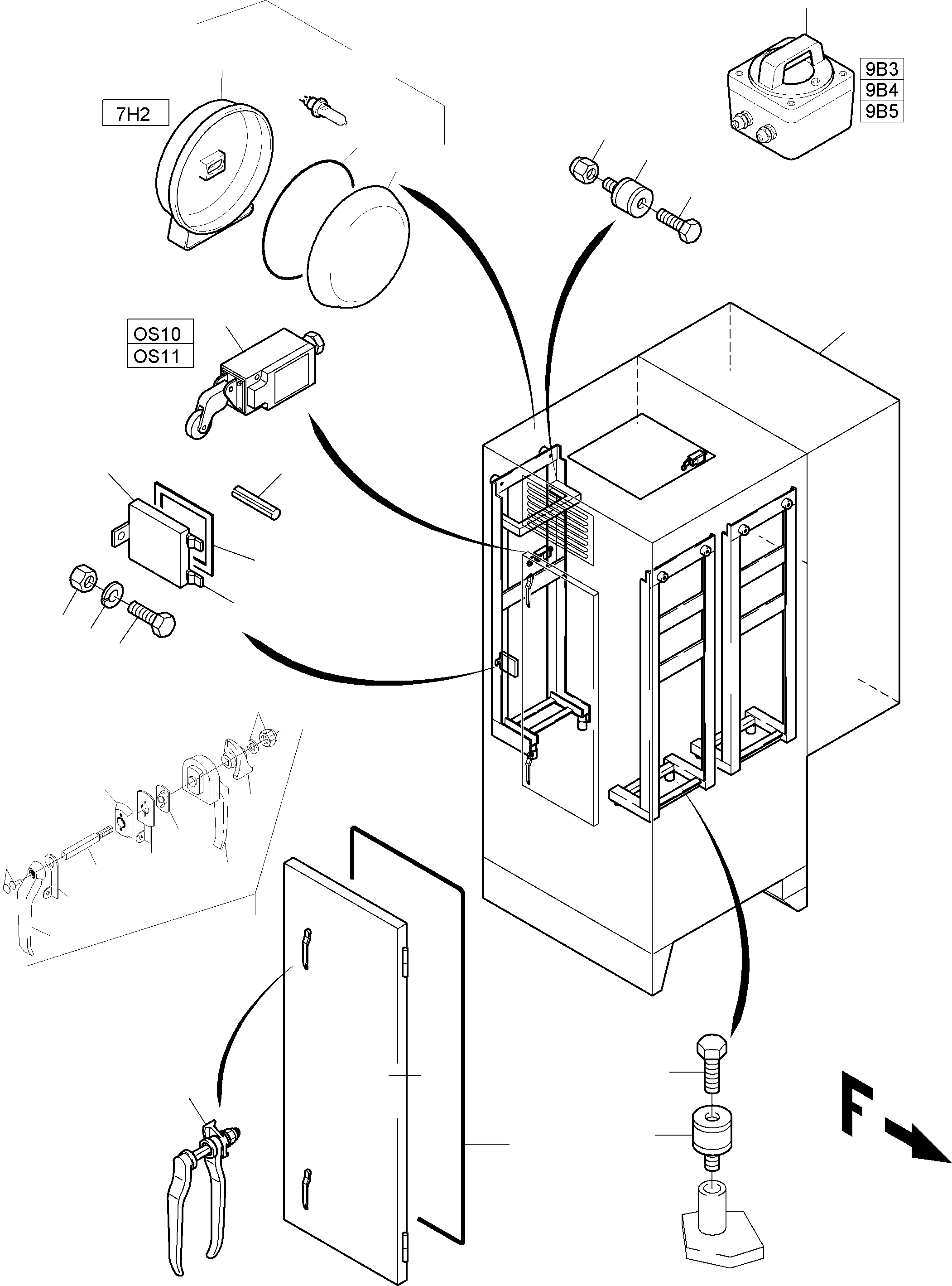 Switch cabinet assy. 960 370 40 KOMATSU