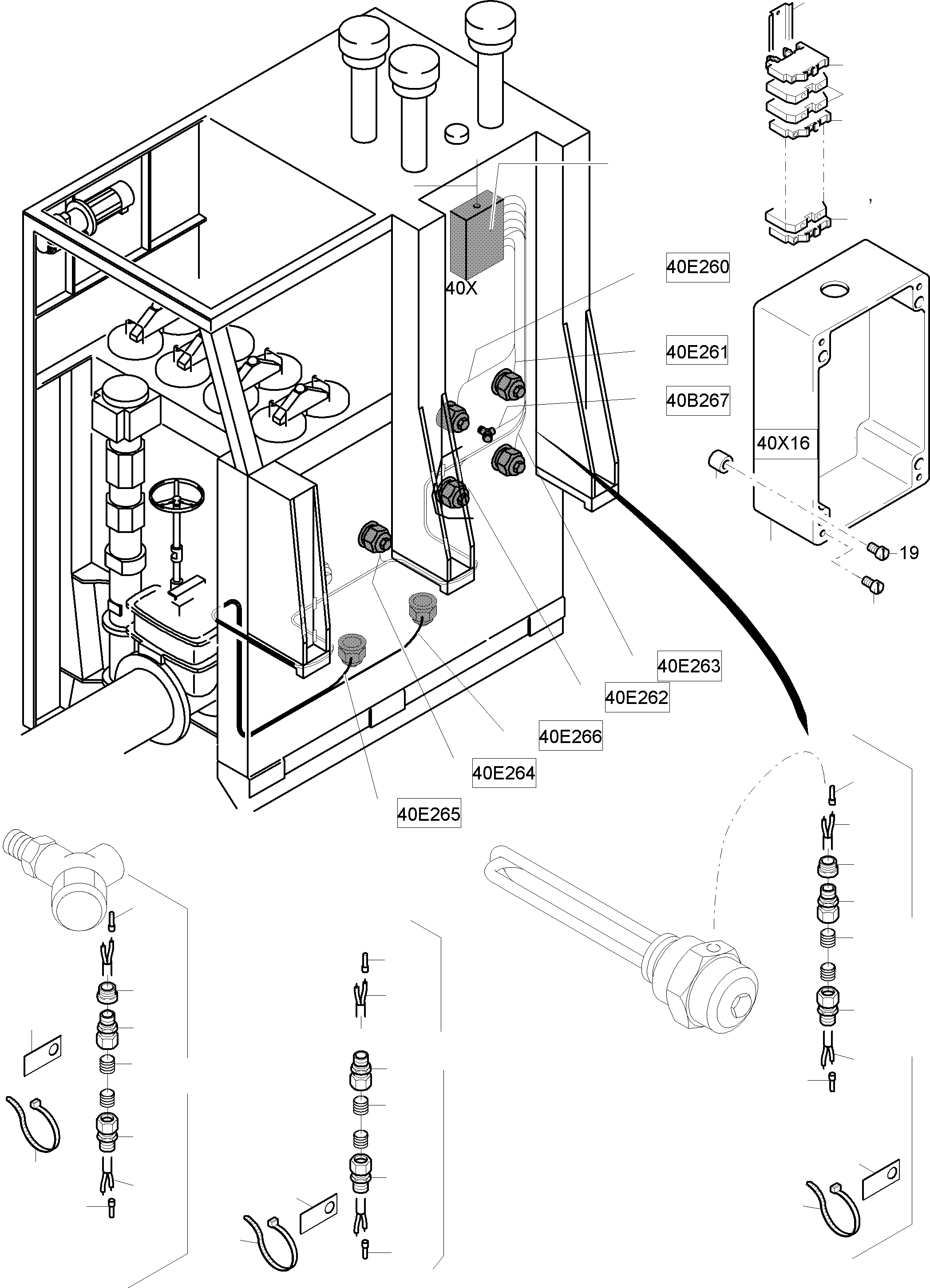 Кабельное соединение 323 273 40 KOMATSU