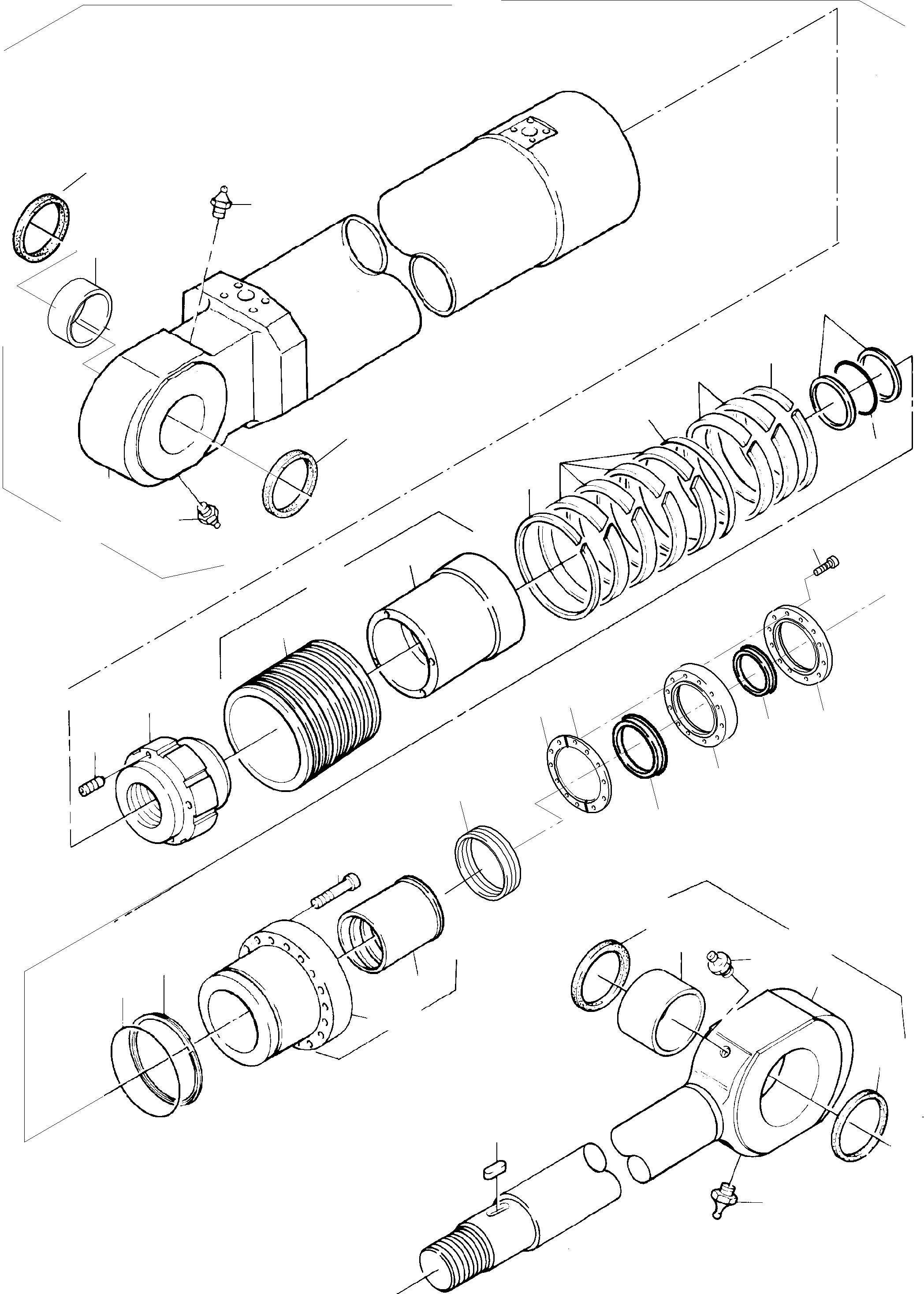 Seal kit - piston rod 798 722 73 KOMATSU