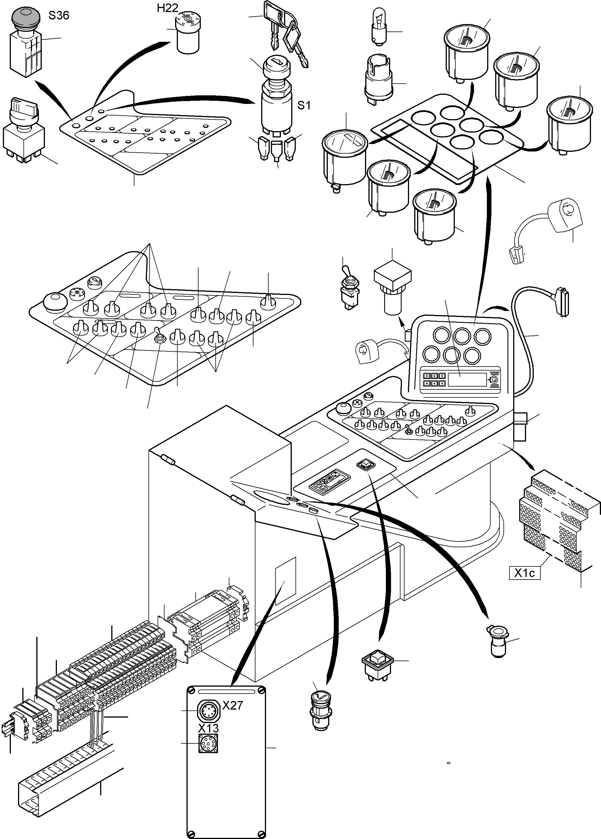 Display 957 563 40 KOMATSU