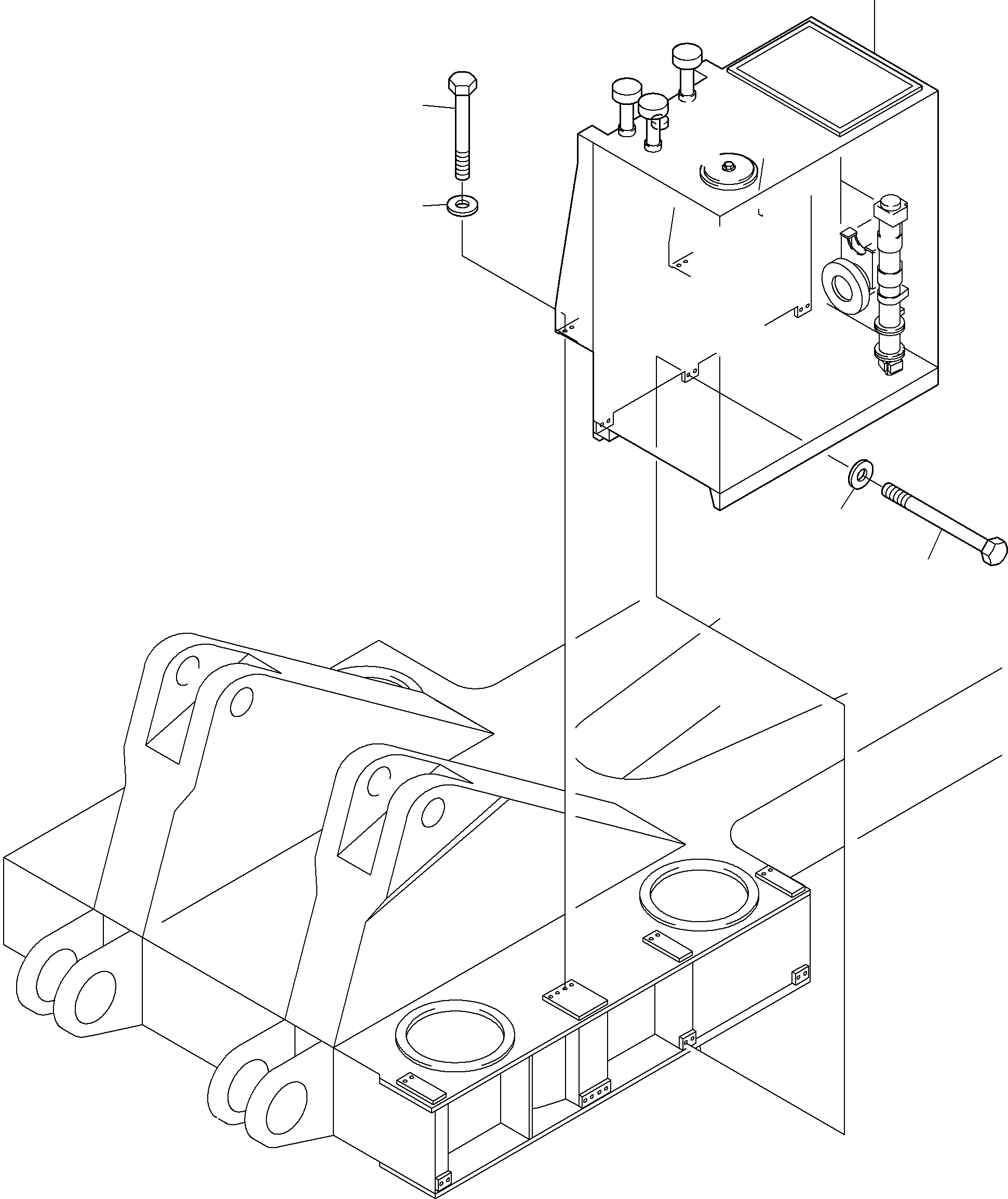Main oil tank 964 050 40 KOMATSU