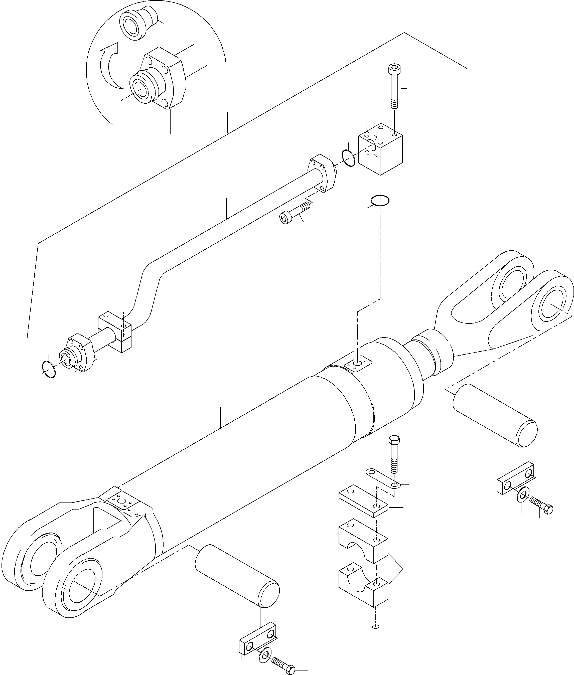 Piping, assy. 962 458 40 KOMATSU