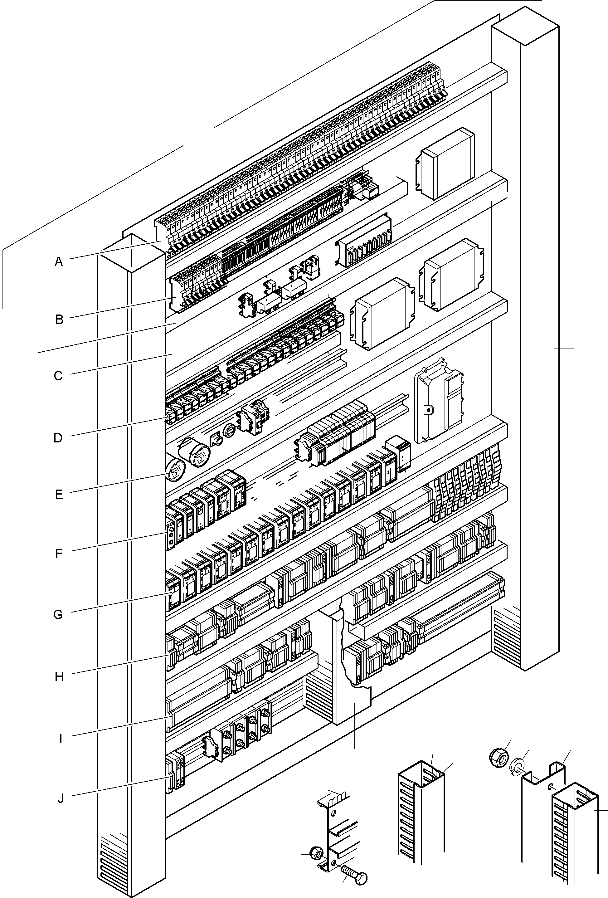 Switch framing ORT 11 966 532 40 KOMATSU