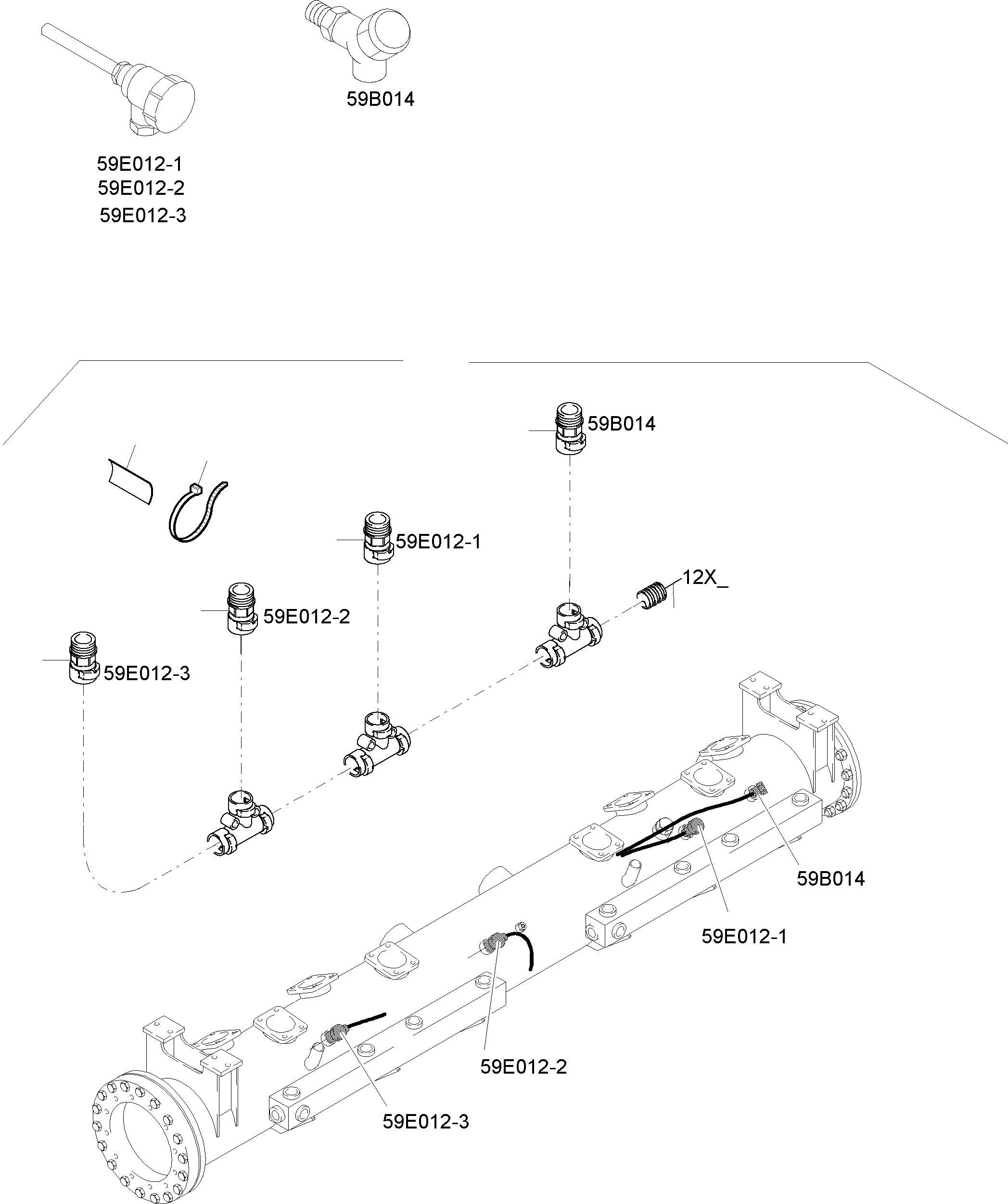 Harness Pump Distributor Gear 2 970 206 40 KOMATSU