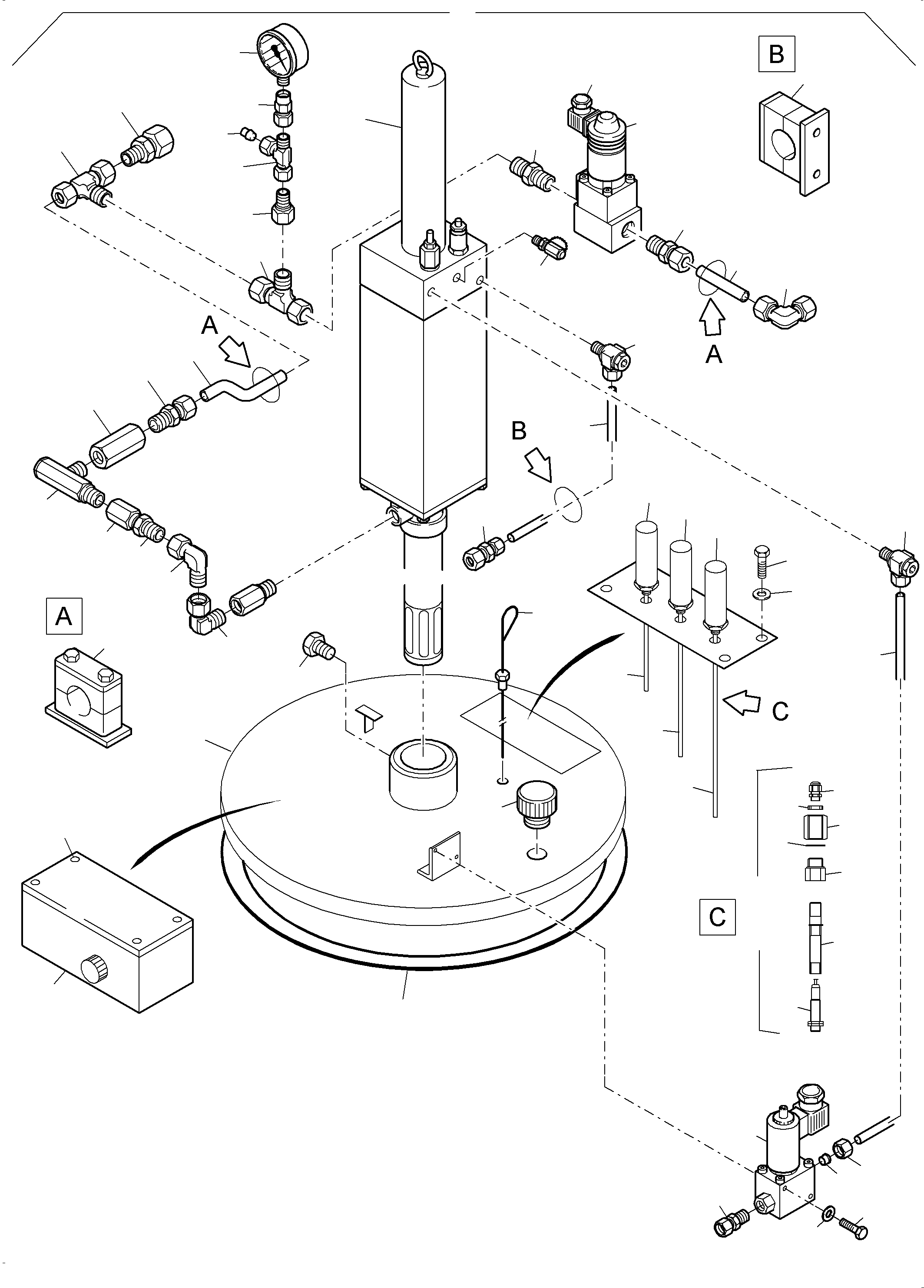 Lube pump station 950 709 40 KOMATSU