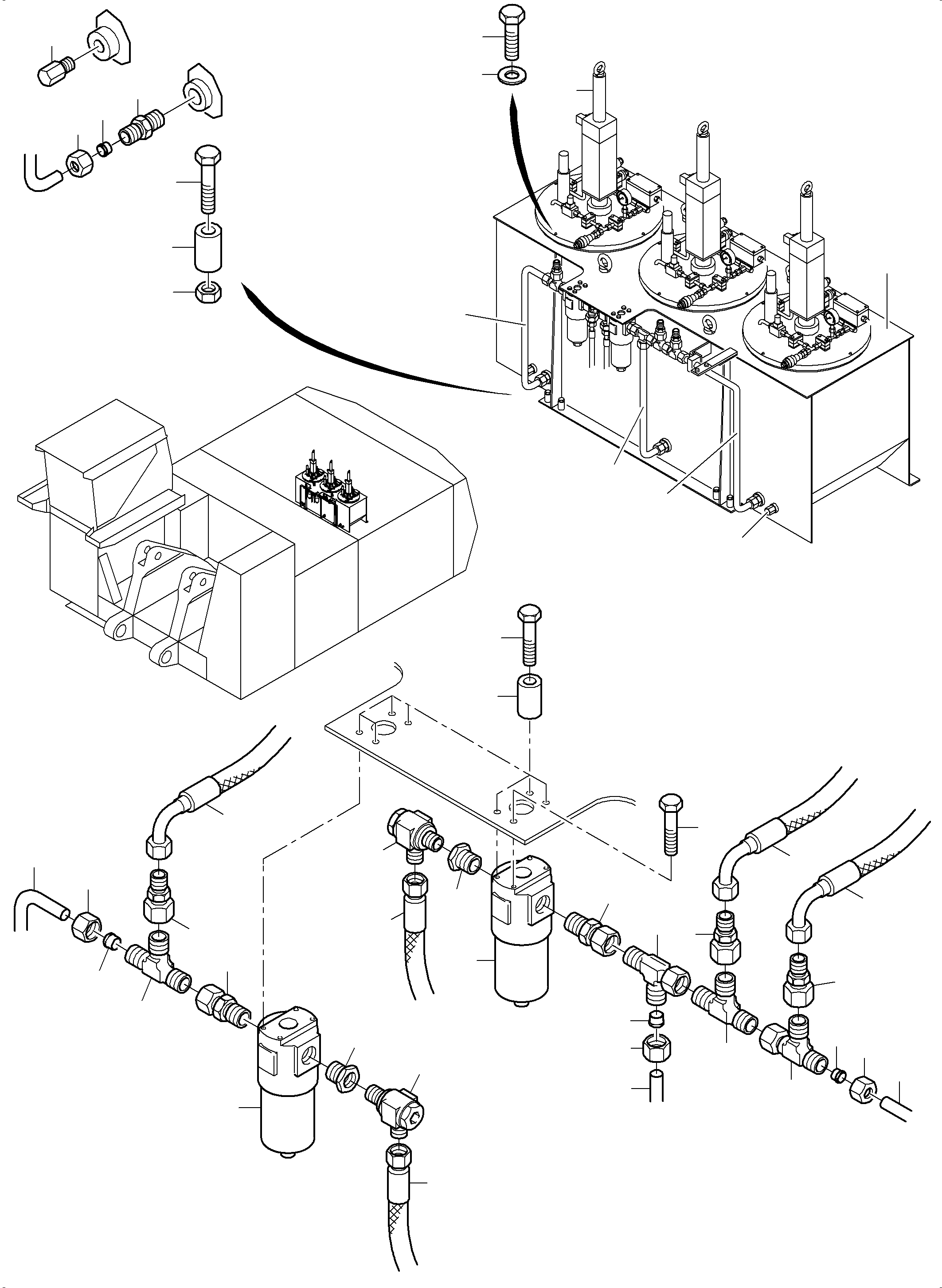 Hose assy. DN 08x770 653 512 40 KOMATSU