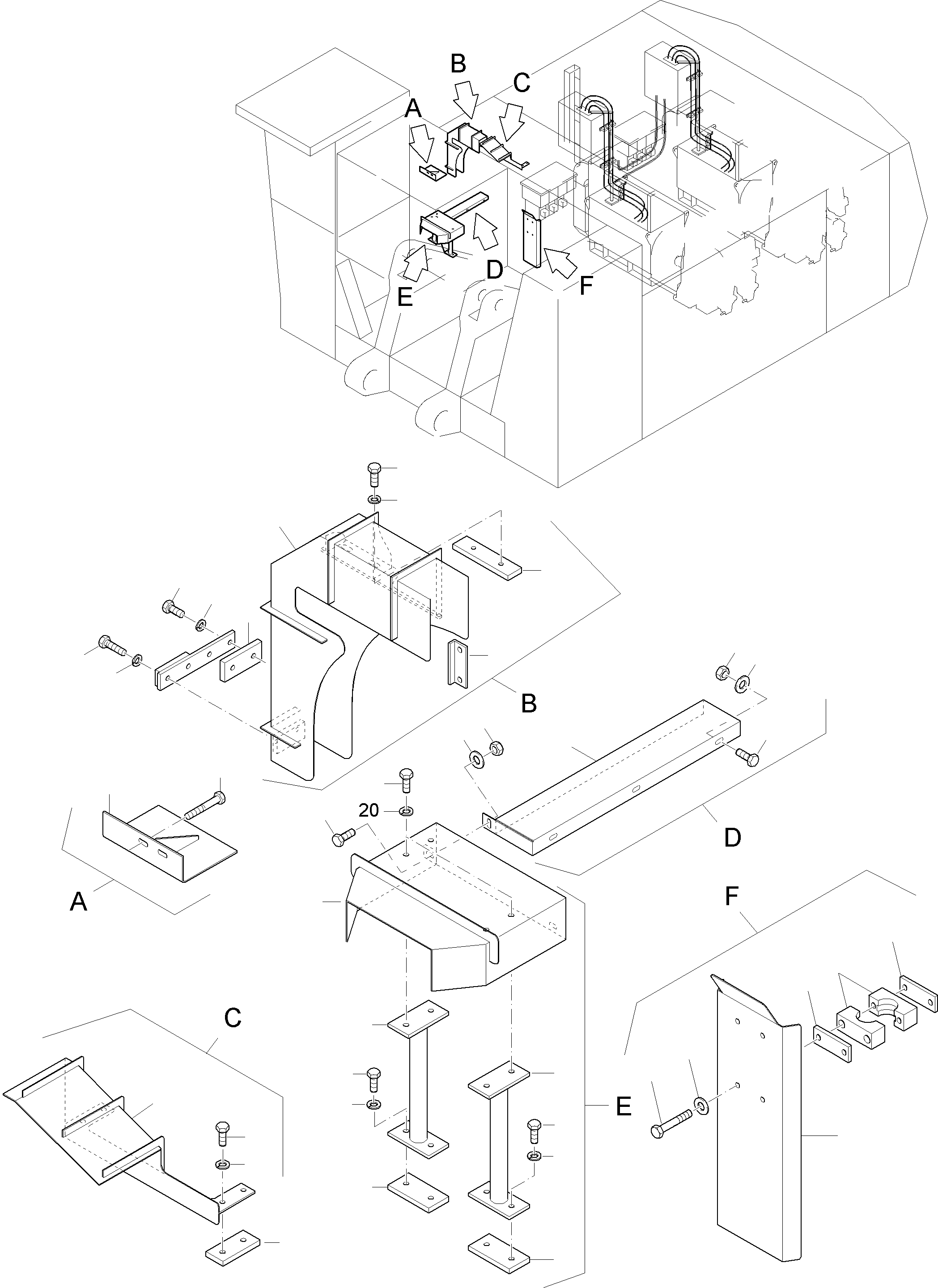Sheet metal 970 324 40 KOMATSU