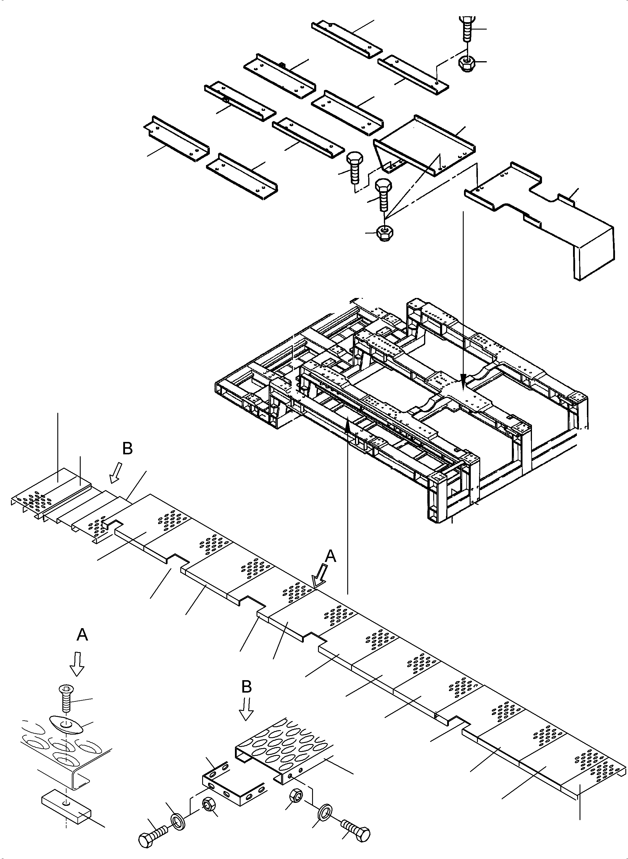 Platform retainer center 943 895 40 KOMATSU