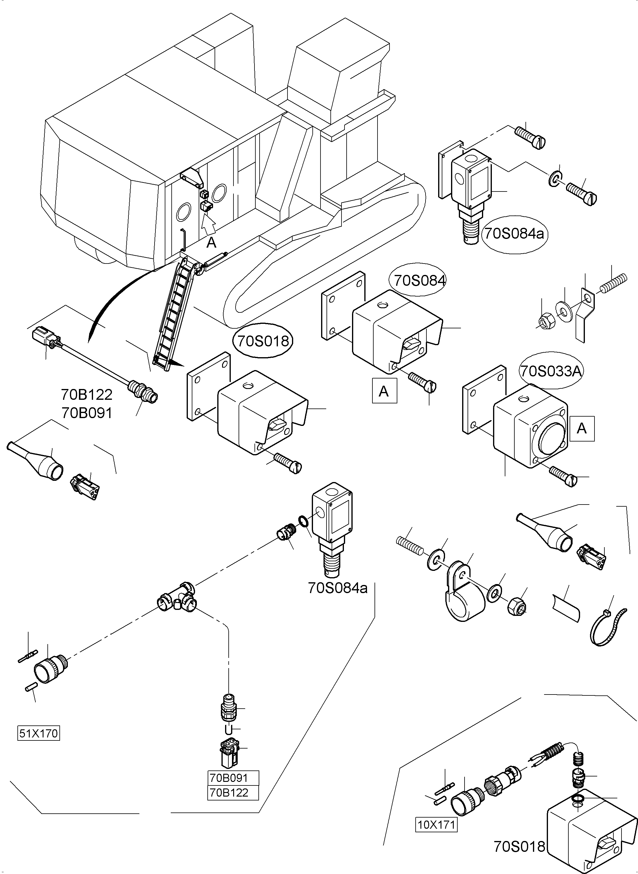 Harness  Ladder 970 225 40 KOMATSU