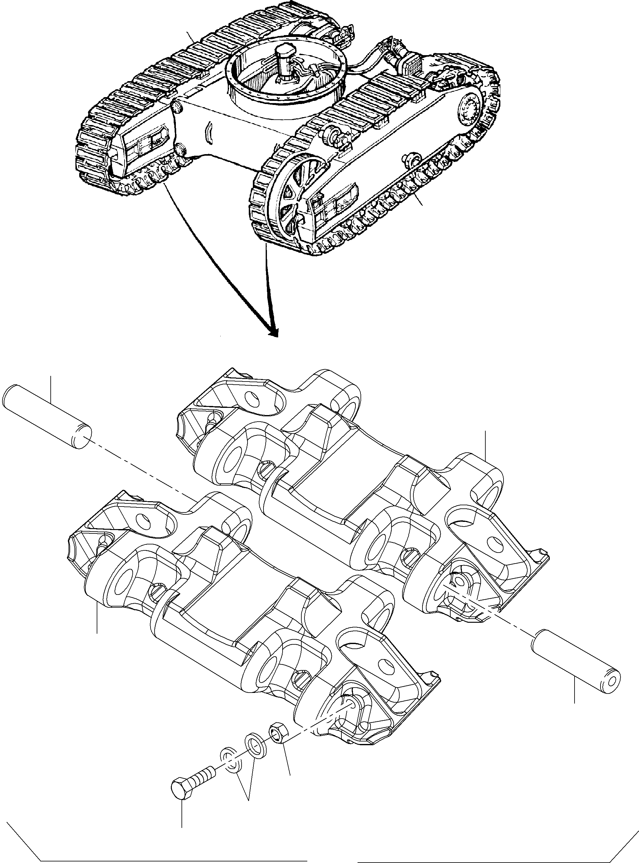 Track group (included 49 track shoes) 798 115 73 KOMATSU