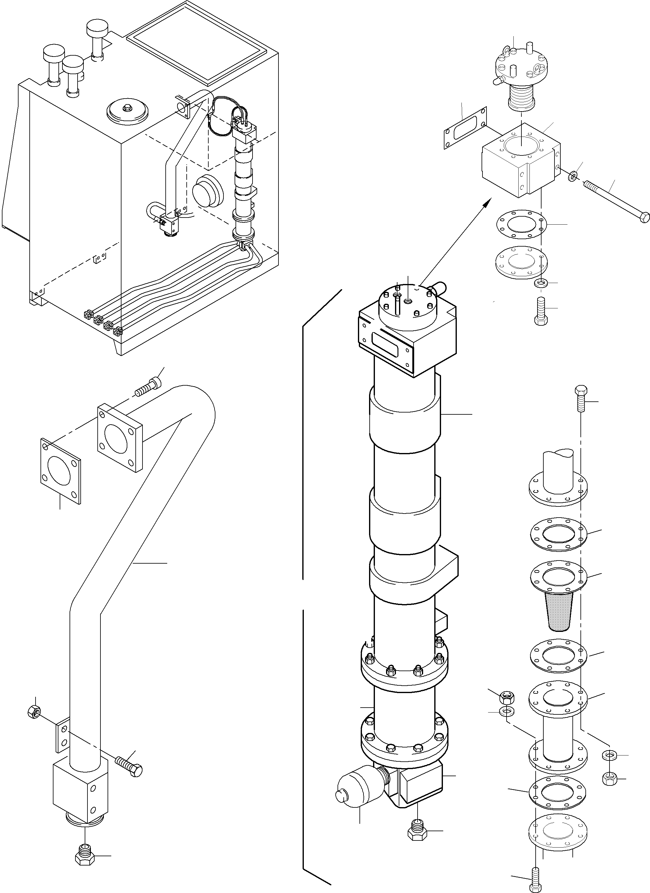 Header assy. fig.-no.01-13 916 016 40 KOMATSU