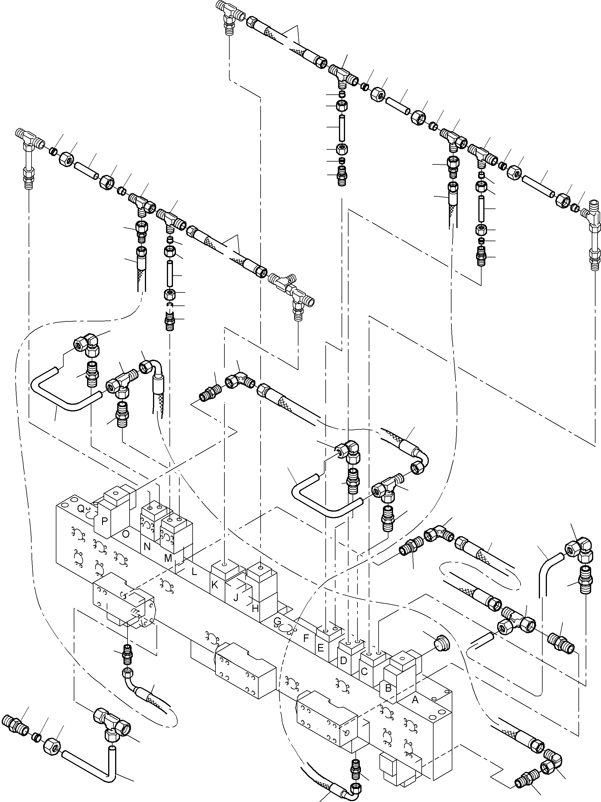 Труба в сборе ø 25 915 784 40 KOMATSU