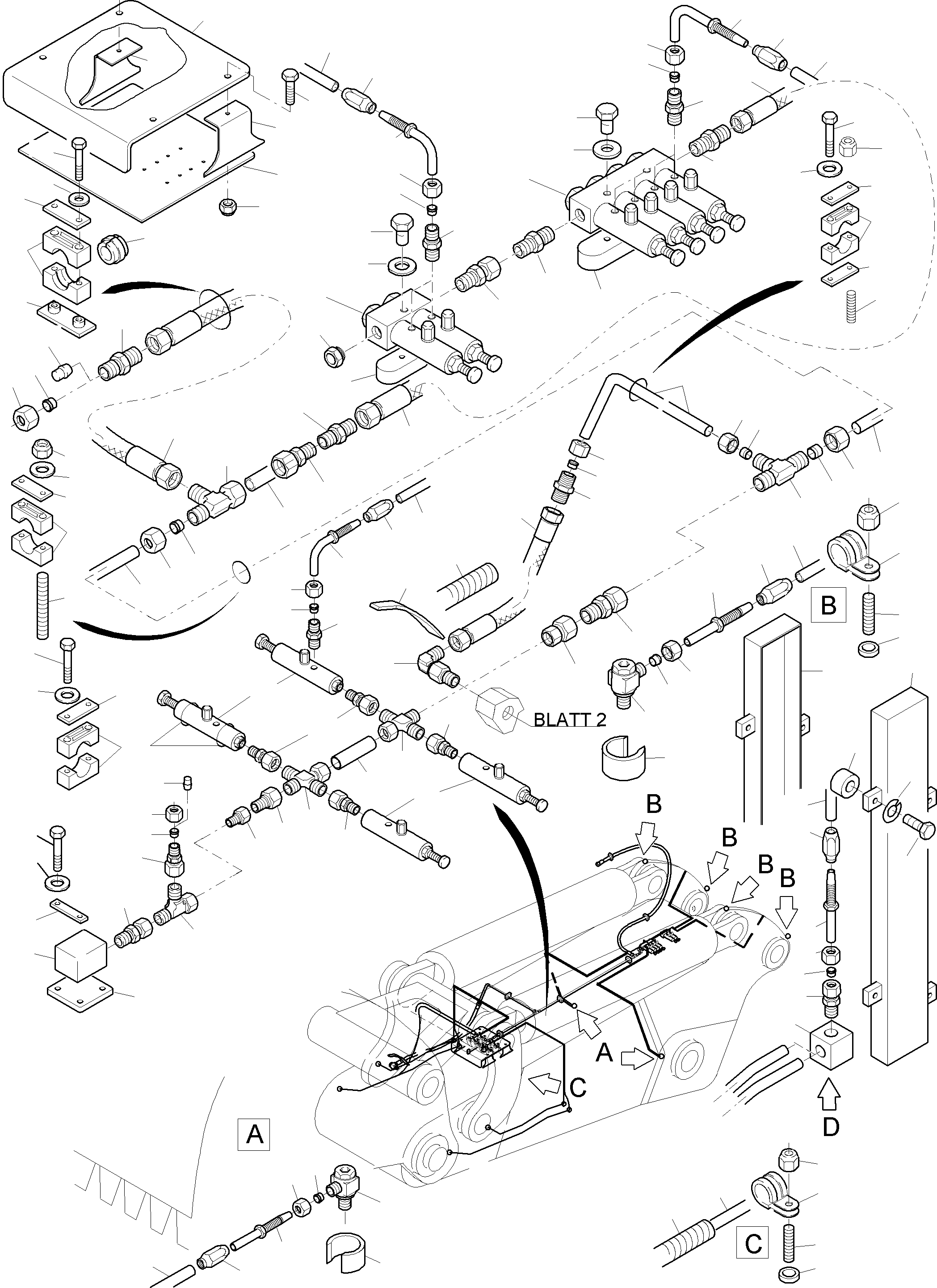 Hose protection ca. 2200 907 662 40 KOMATSU