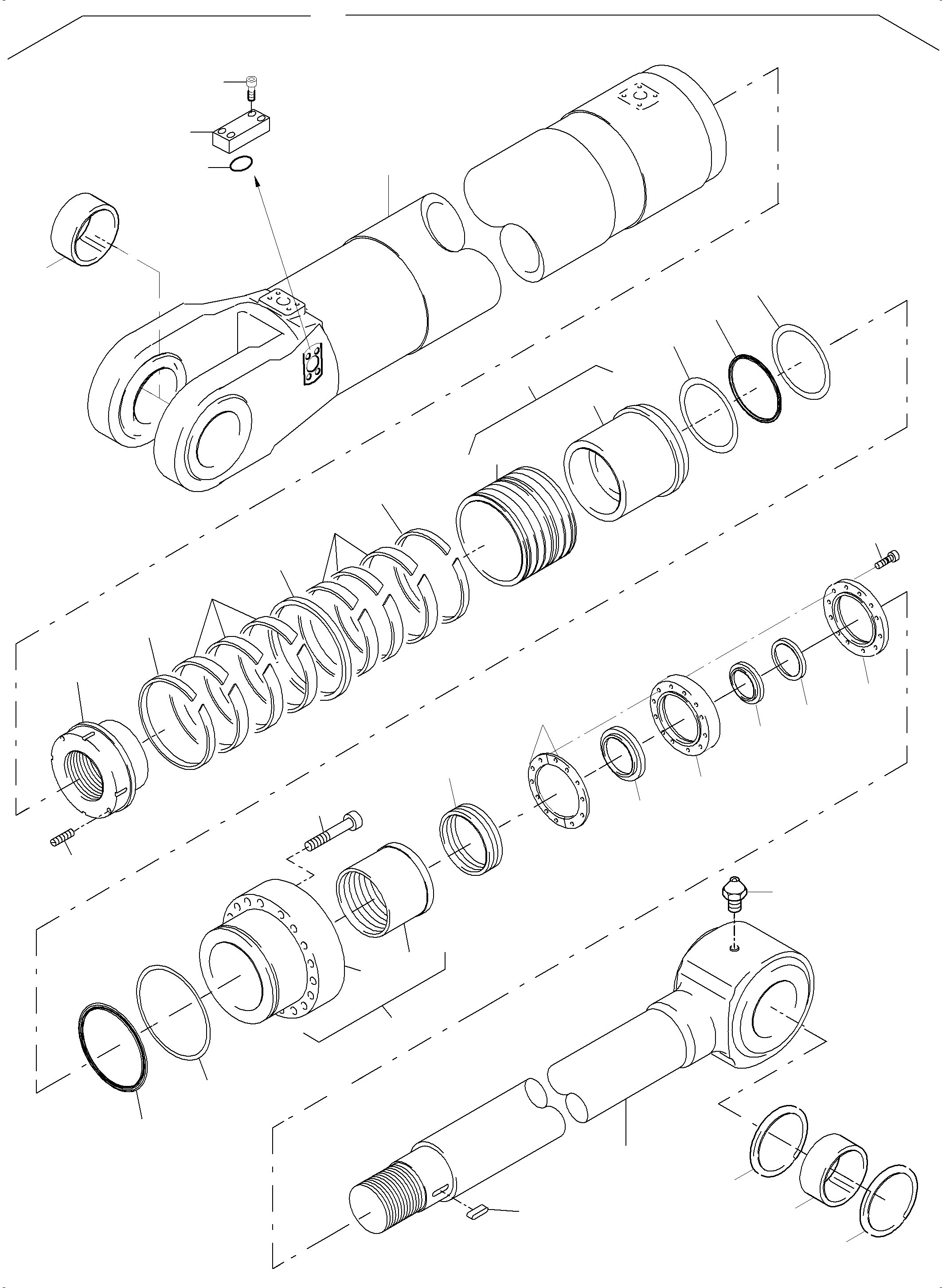 Sealing flange, assy. fig-nos. 21 and 22 962 468 40 KOMATSU