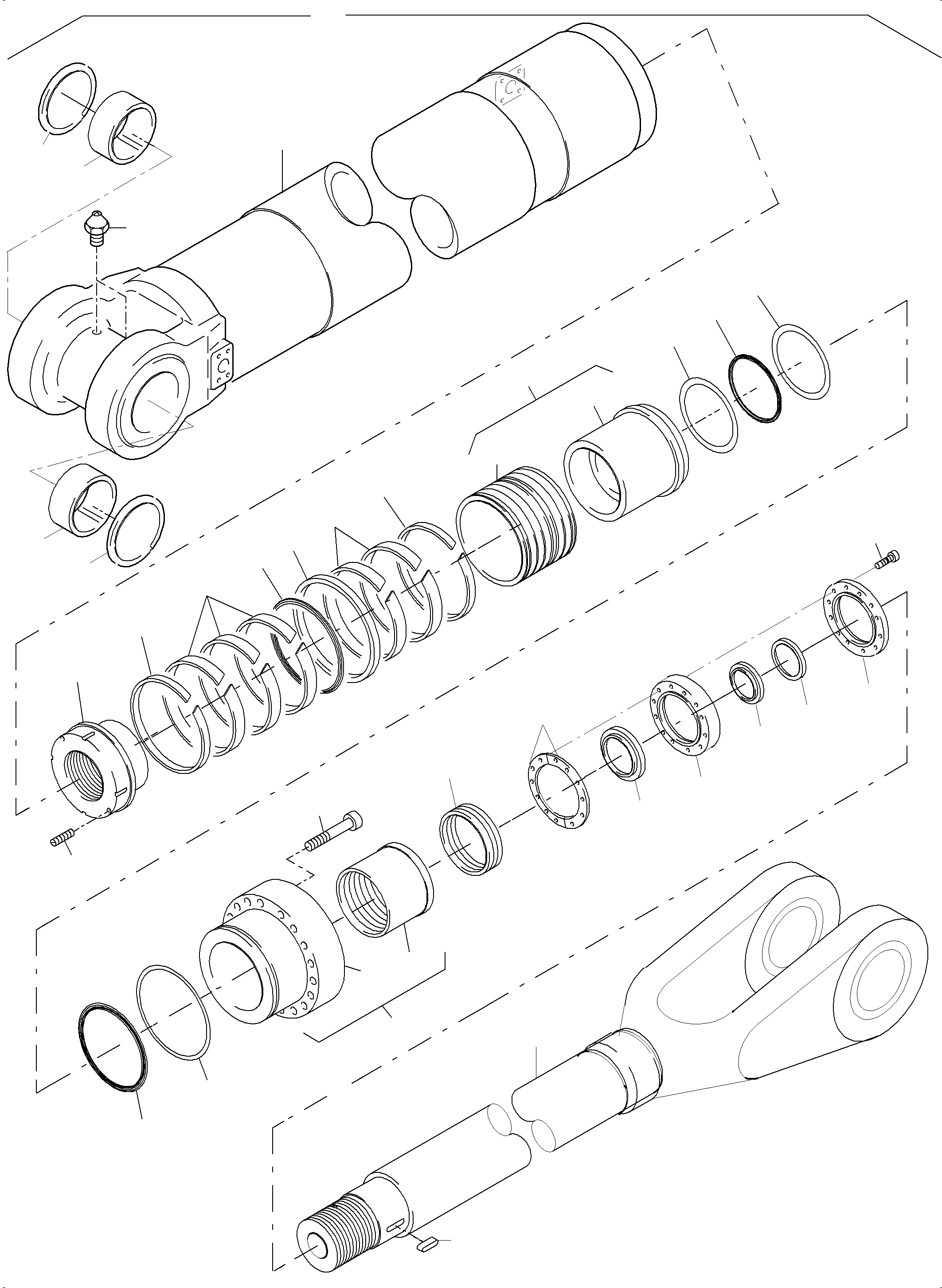 Piston bush 970 725 40 KOMATSU