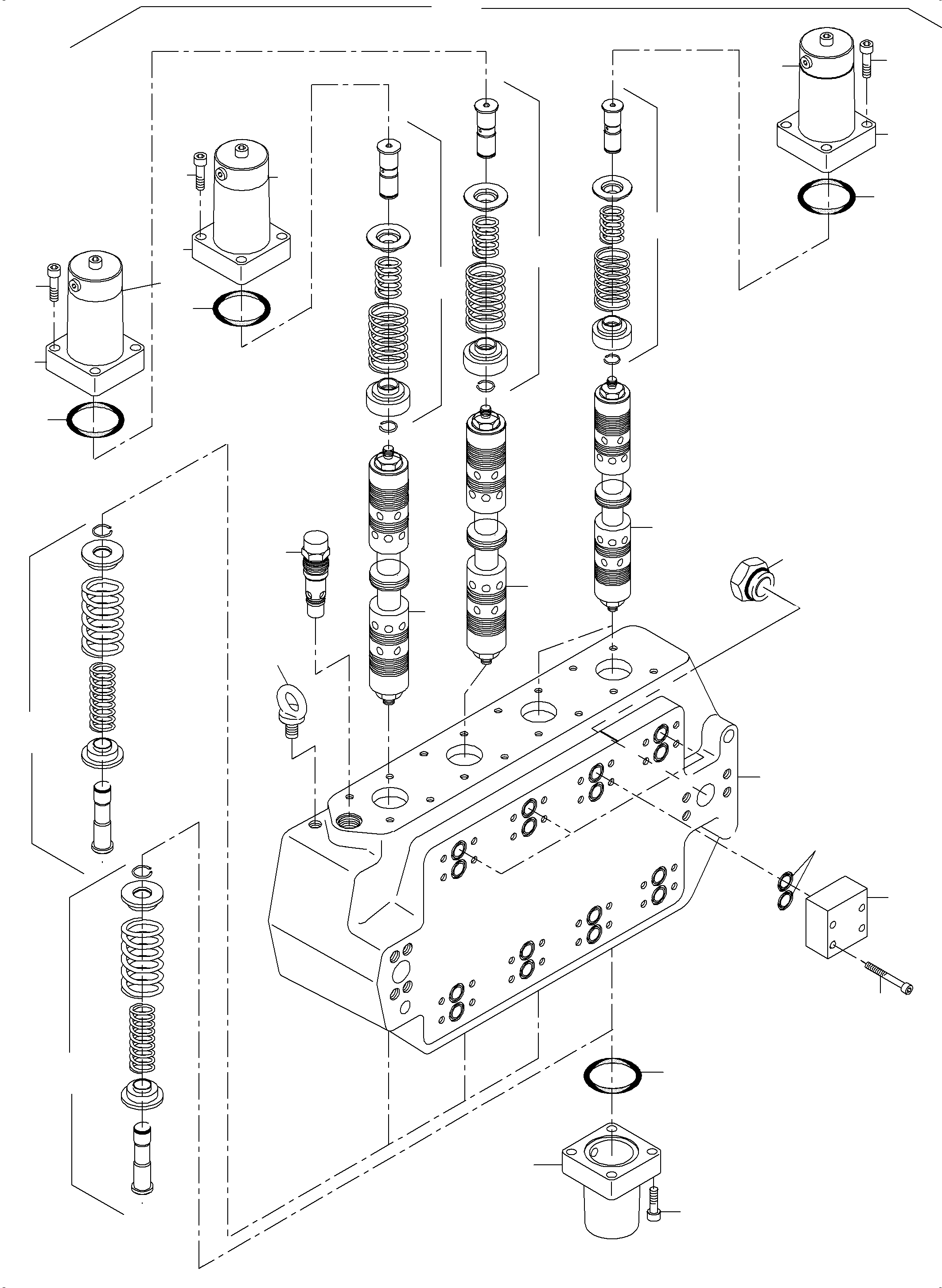 Control block assy. 907 740 40 KOMATSU