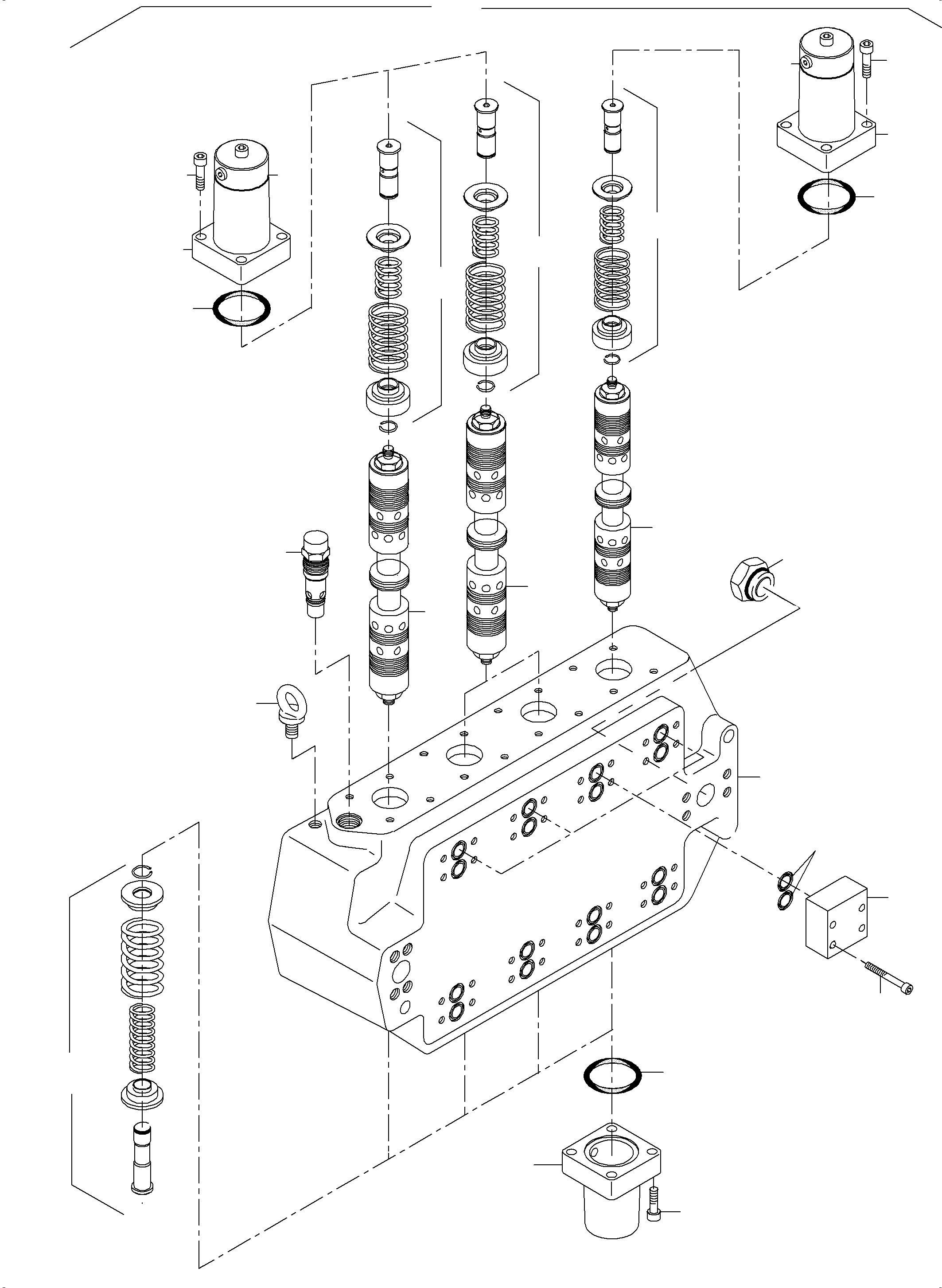 Control block assy. 907 741 40 KOMATSU
