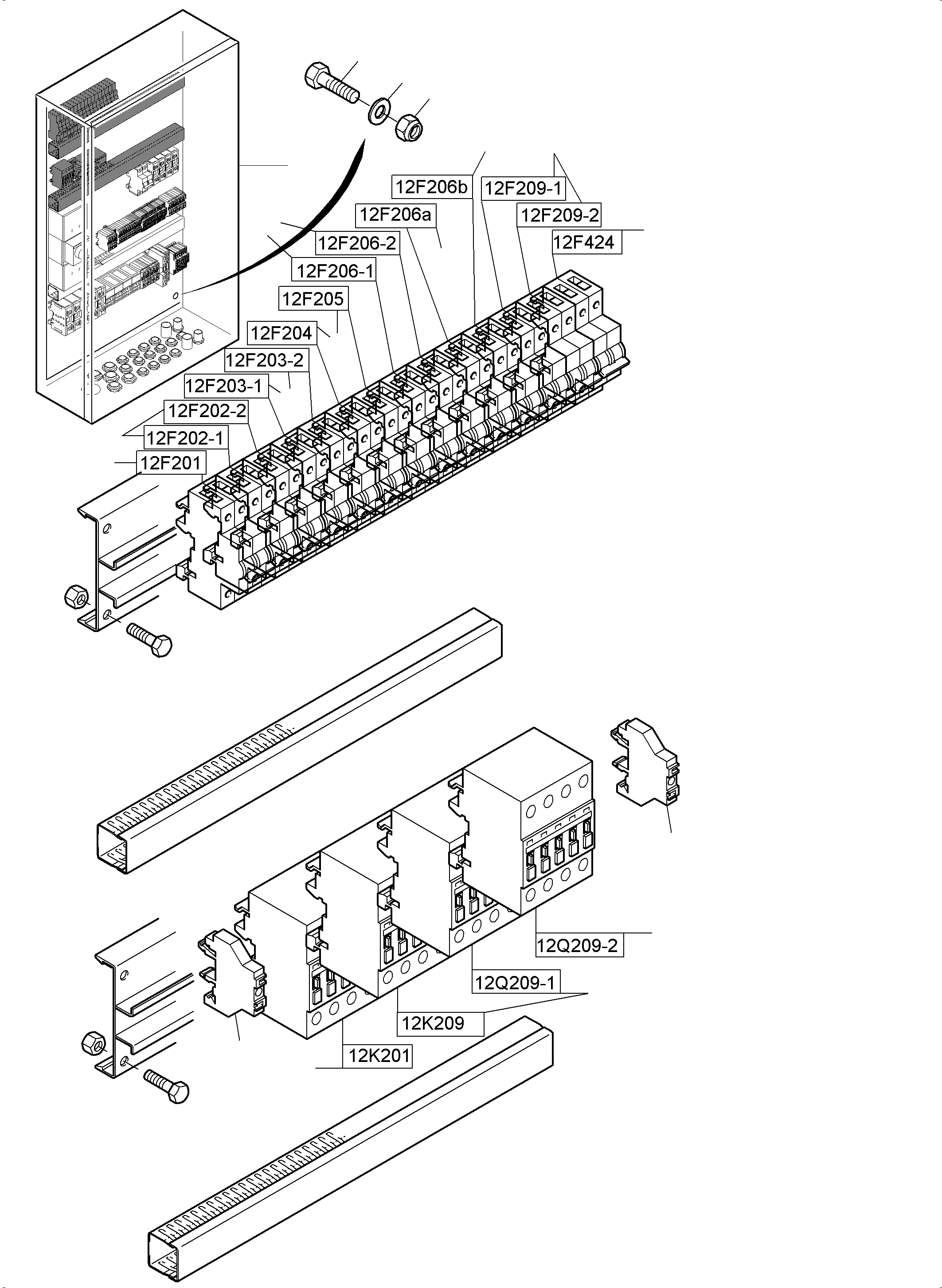 Distribution block 950 325 40 KOMATSU