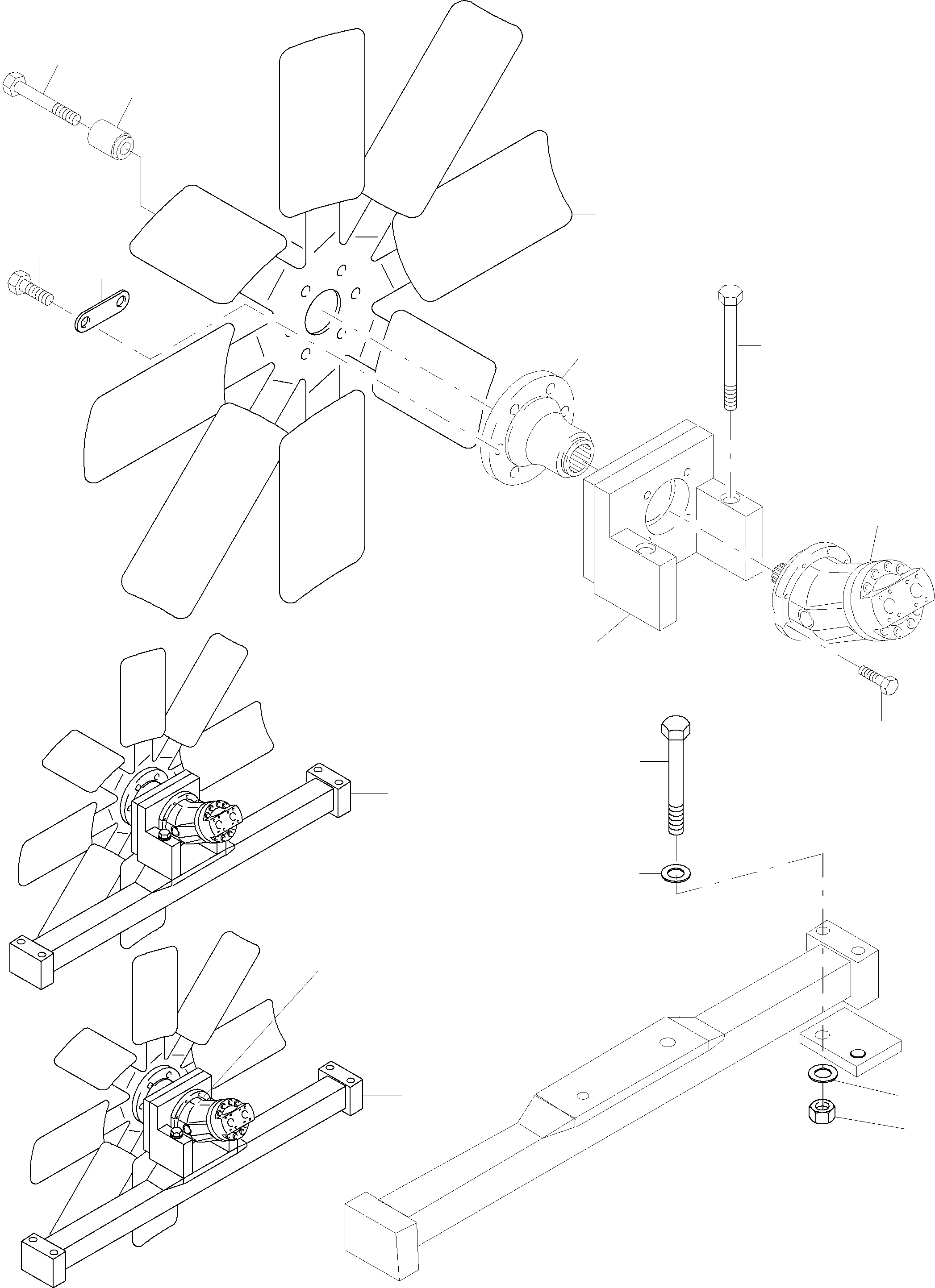 Hydr. motor assy. 950 746 40 KOMATSU